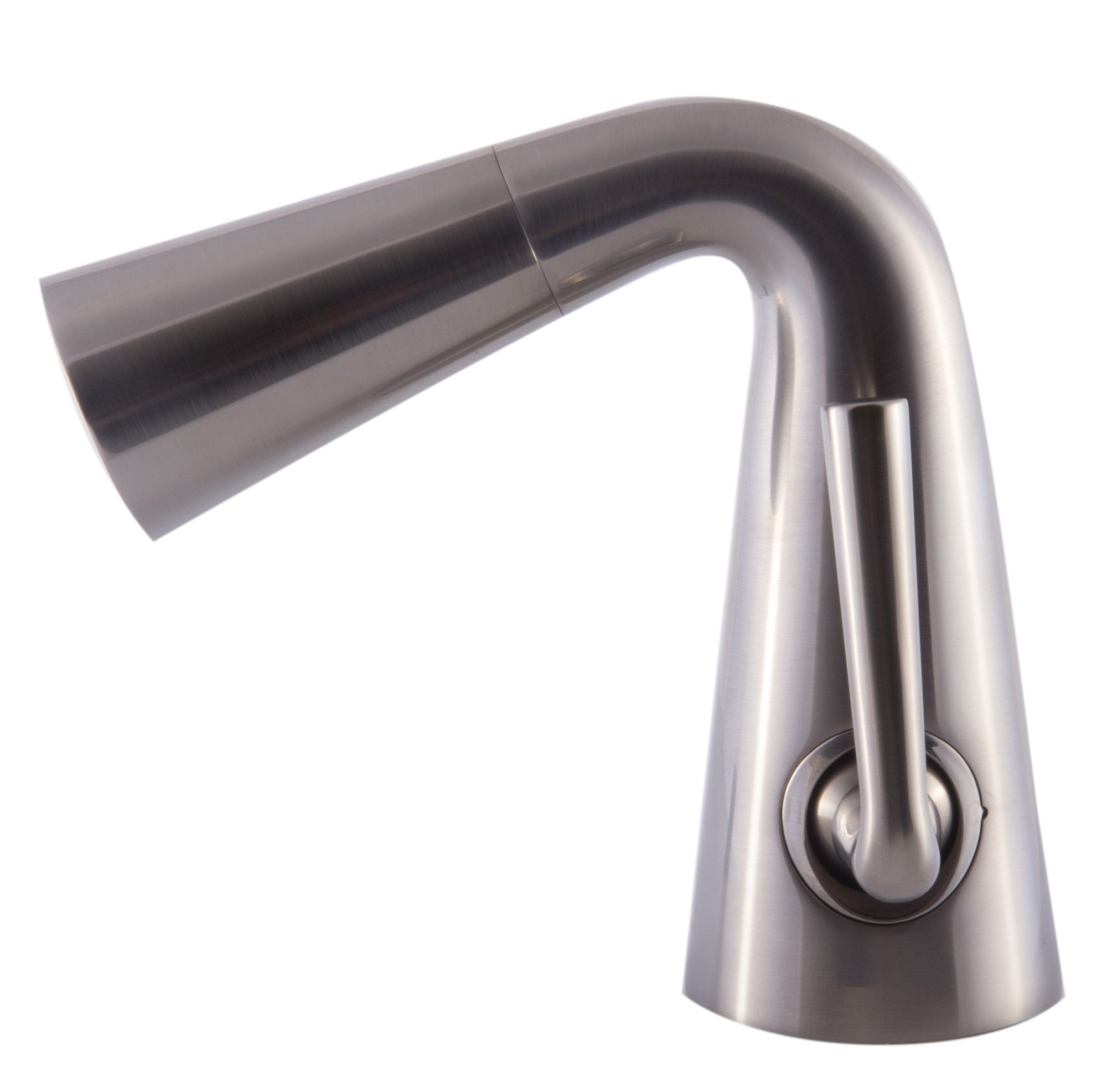 Alternate Image for ALFI Brushed Nickel Single Hole Cone Waterfall Bathroom Faucet, AB1788-BN