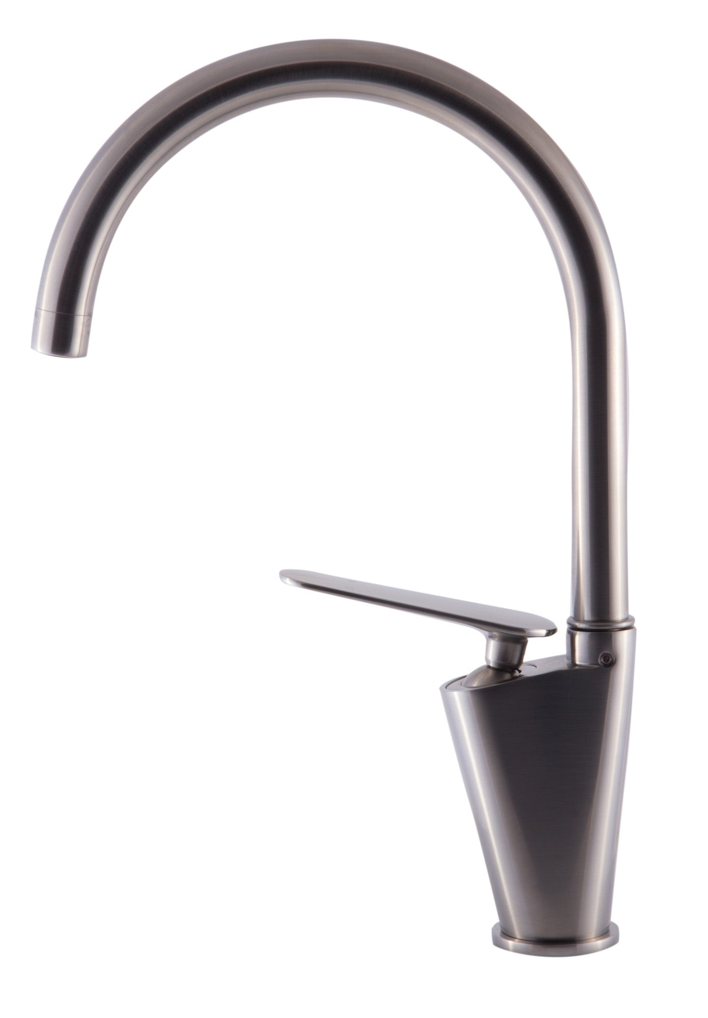 Alternate Image for ALFI Brushed Nickel Gooseneck Single Hole Bathroom Faucet, AB3600-BN