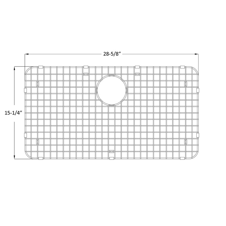 Alternate Image for Dawn Stainless Steel Bottom Grid G031