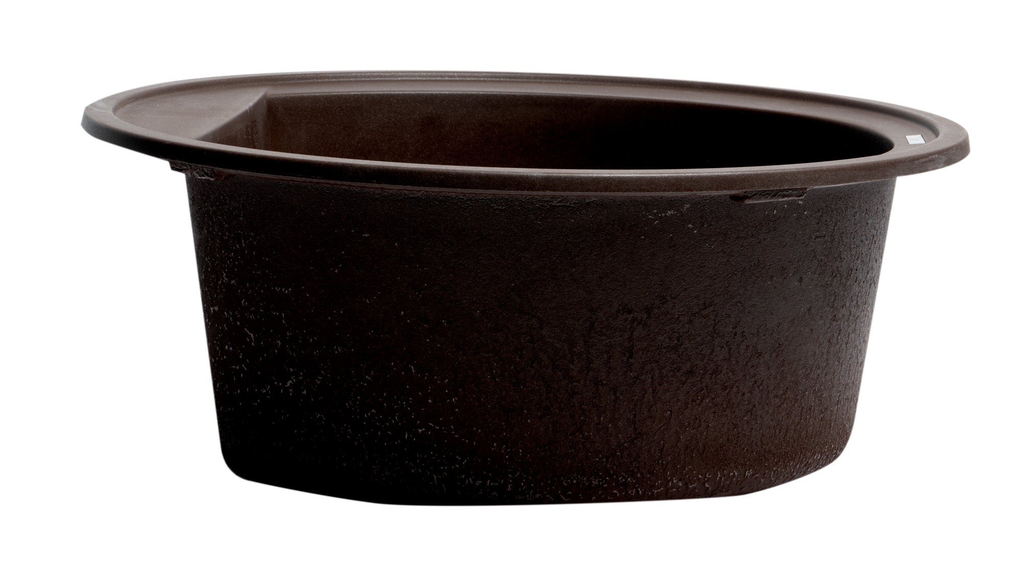 Alternate Image for ALFI brand AB2020DI-C Chocolate 20" Drop-In Round Granite Composite Kitchen Prep Sink