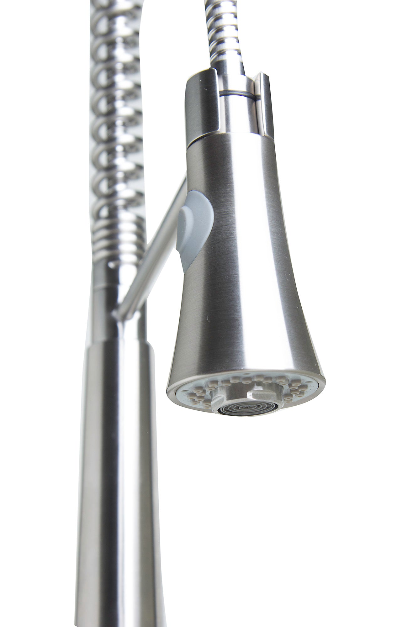 Alternate Image for ALFI Solid Stainless Steel Commercial Spring Kitchen Faucet with Pull Down Shower Spray, AB2039S