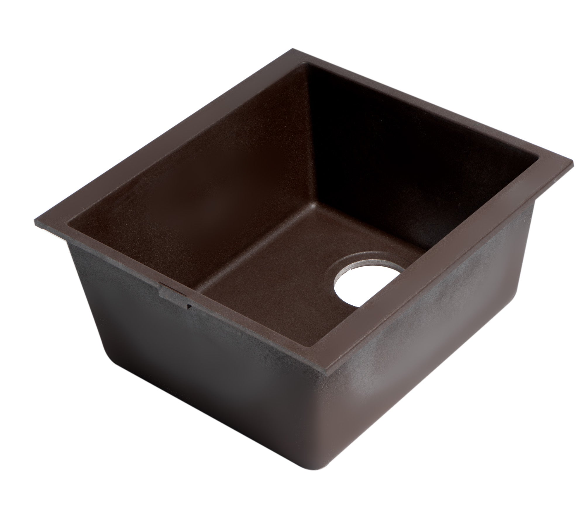 Alternate Image for ALFI brand AB1720UM-C Chocolate 17" Undermount Rectangular Granite Composite Kitchen Prep Sink