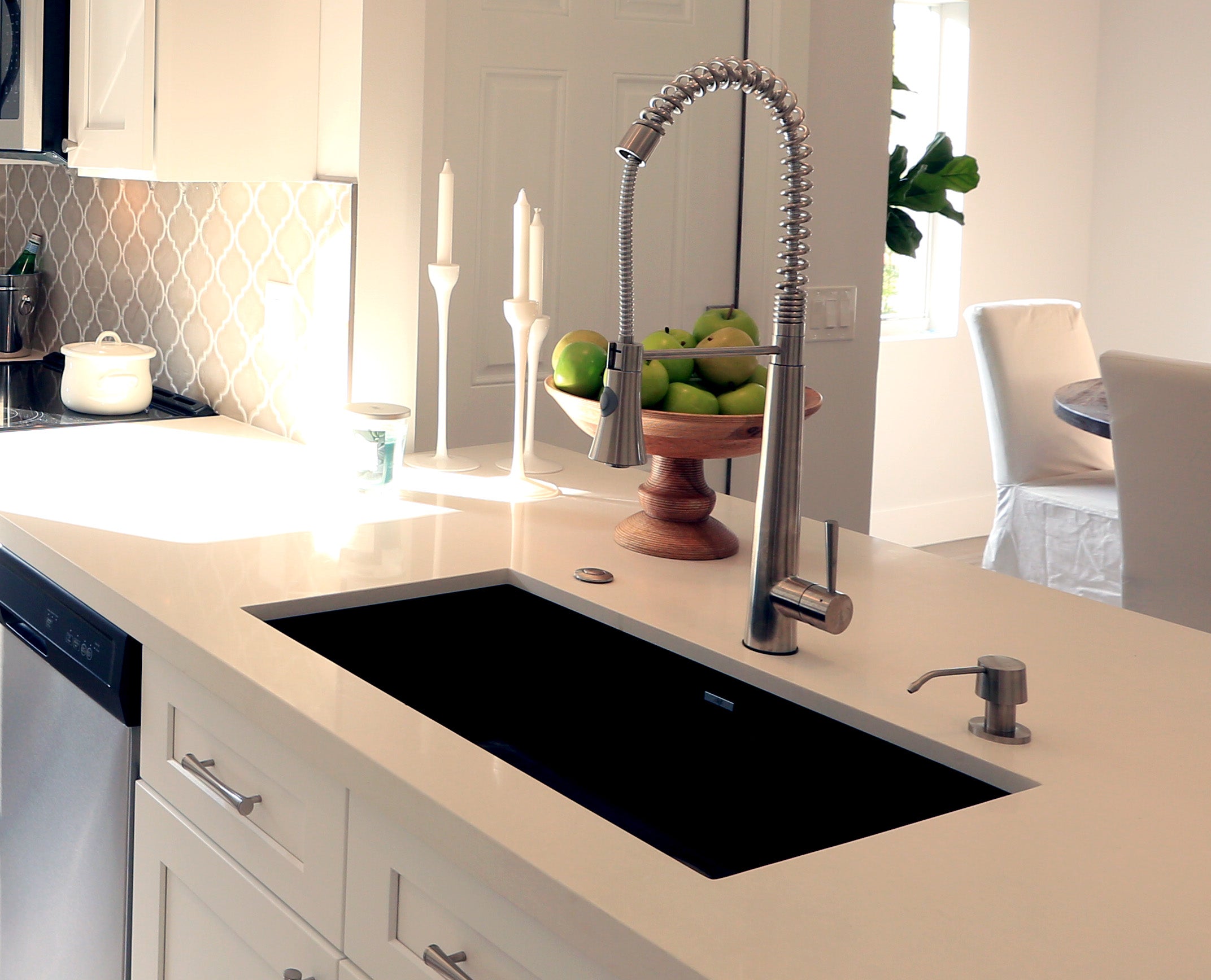 Alternate Image for ALFI brand AB5004-BSS Solid Brushed Stainless Steel Modern Soap Dispenser