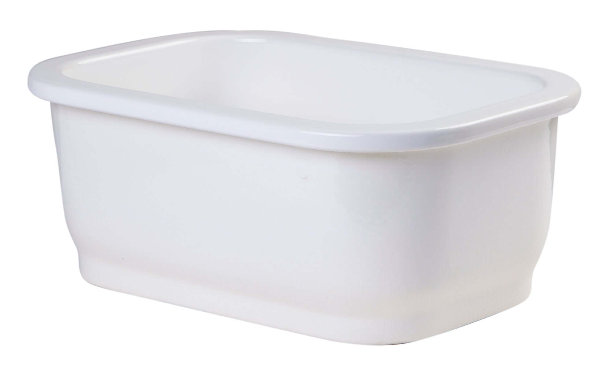 Alternate Image for ALFI brand AB1218 Small Rectangular Fireclay Undermount or Drop In Prep / Bar Sink