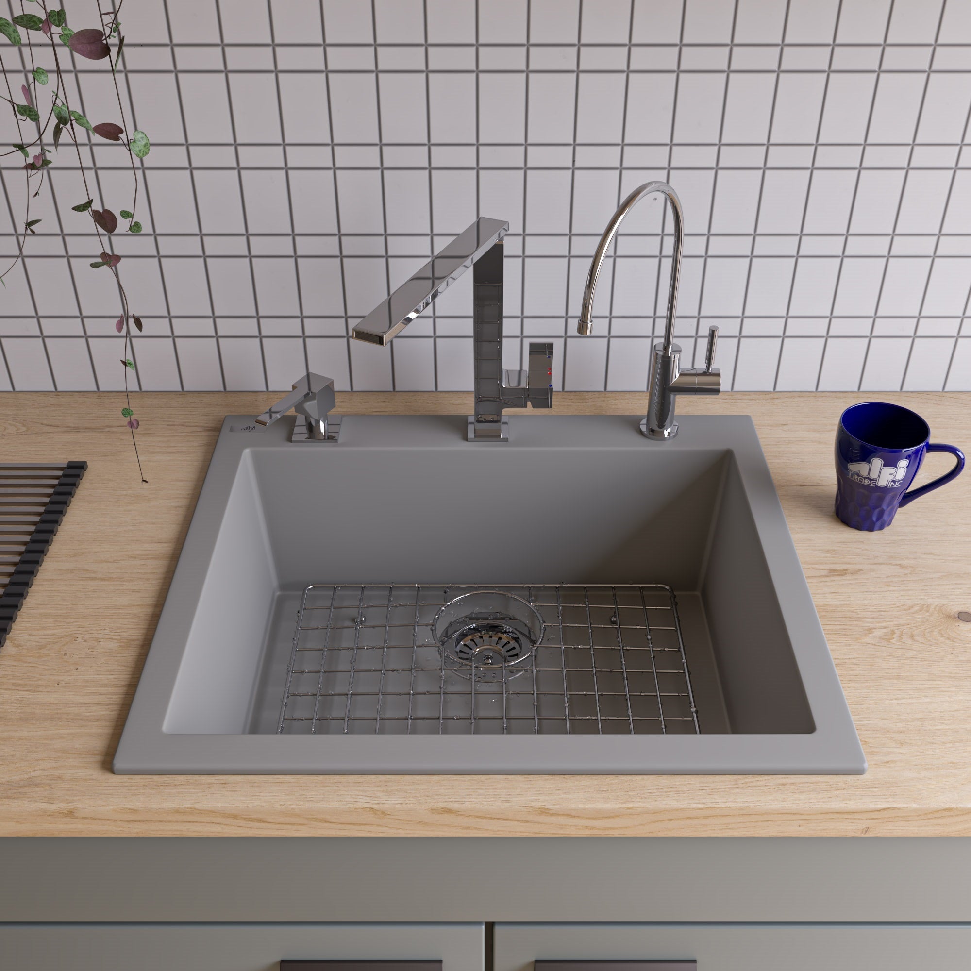 Alternate Image for ALFI brand ABGR2420 Stainless Steel Grid for AB2420DI and AB2420UM
