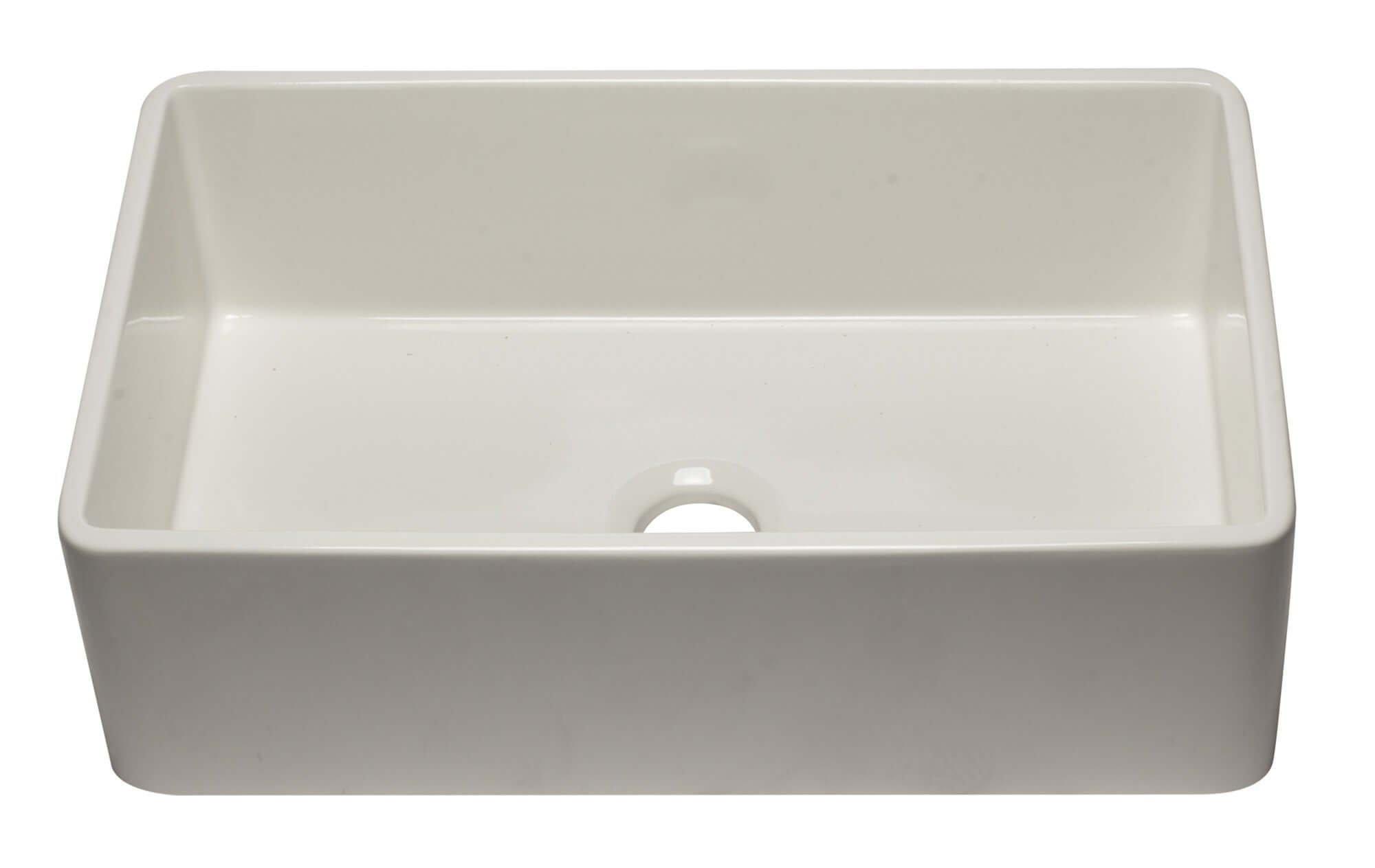 Alternate Image for ALFI 33" Single Bowl Fireclay Farmhouse Apron Sink, Biscuit, AB3320SB-B