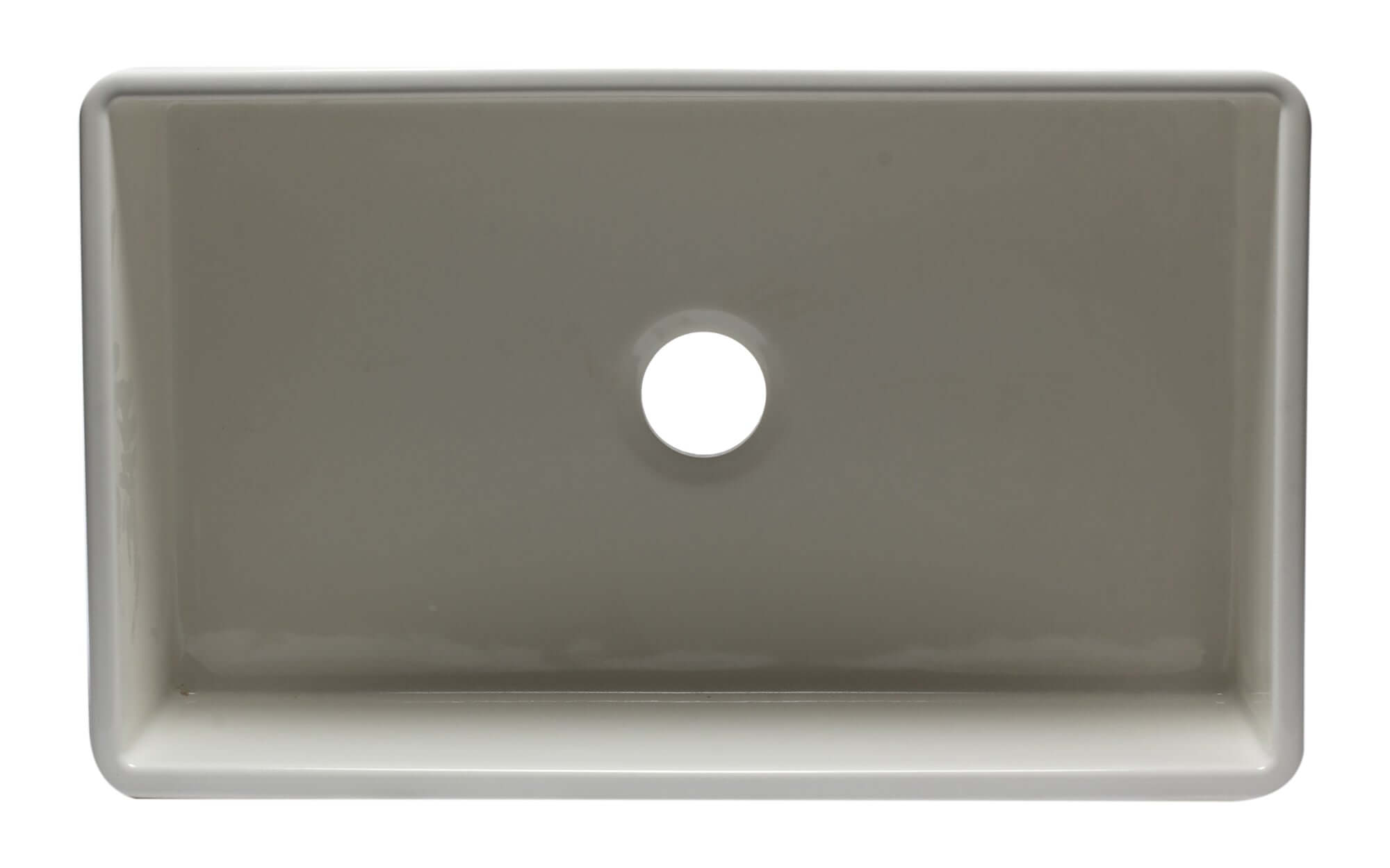 Alternate Image for ALFI 33" Fluted Single Bowl Fireclay Farmhouse Apron Sink, Biscuit, AB532-B