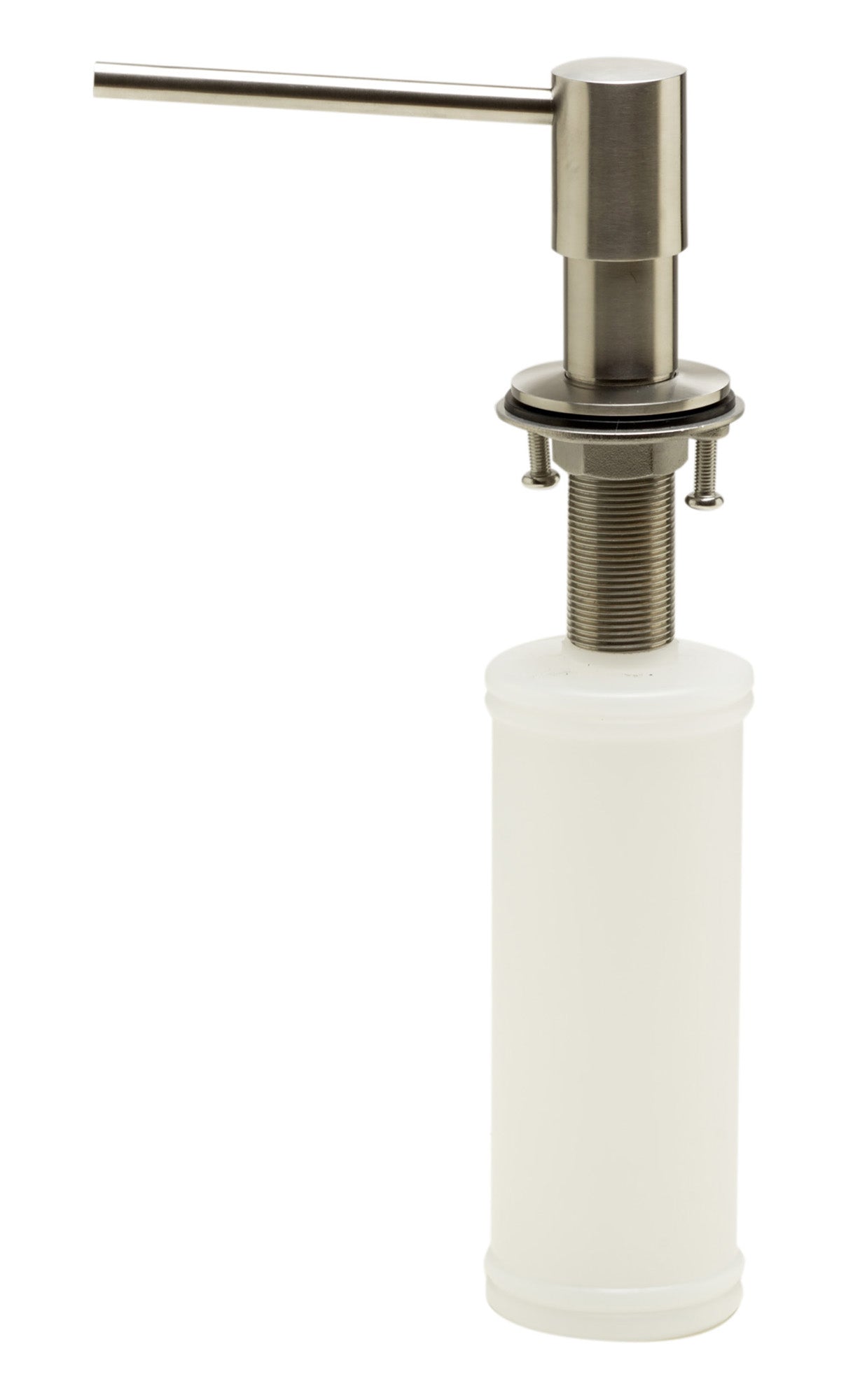 Alternate Image for ALFI brand AB5006-BSS Modern Round Brushed Stainless Steel Soap Dispenser