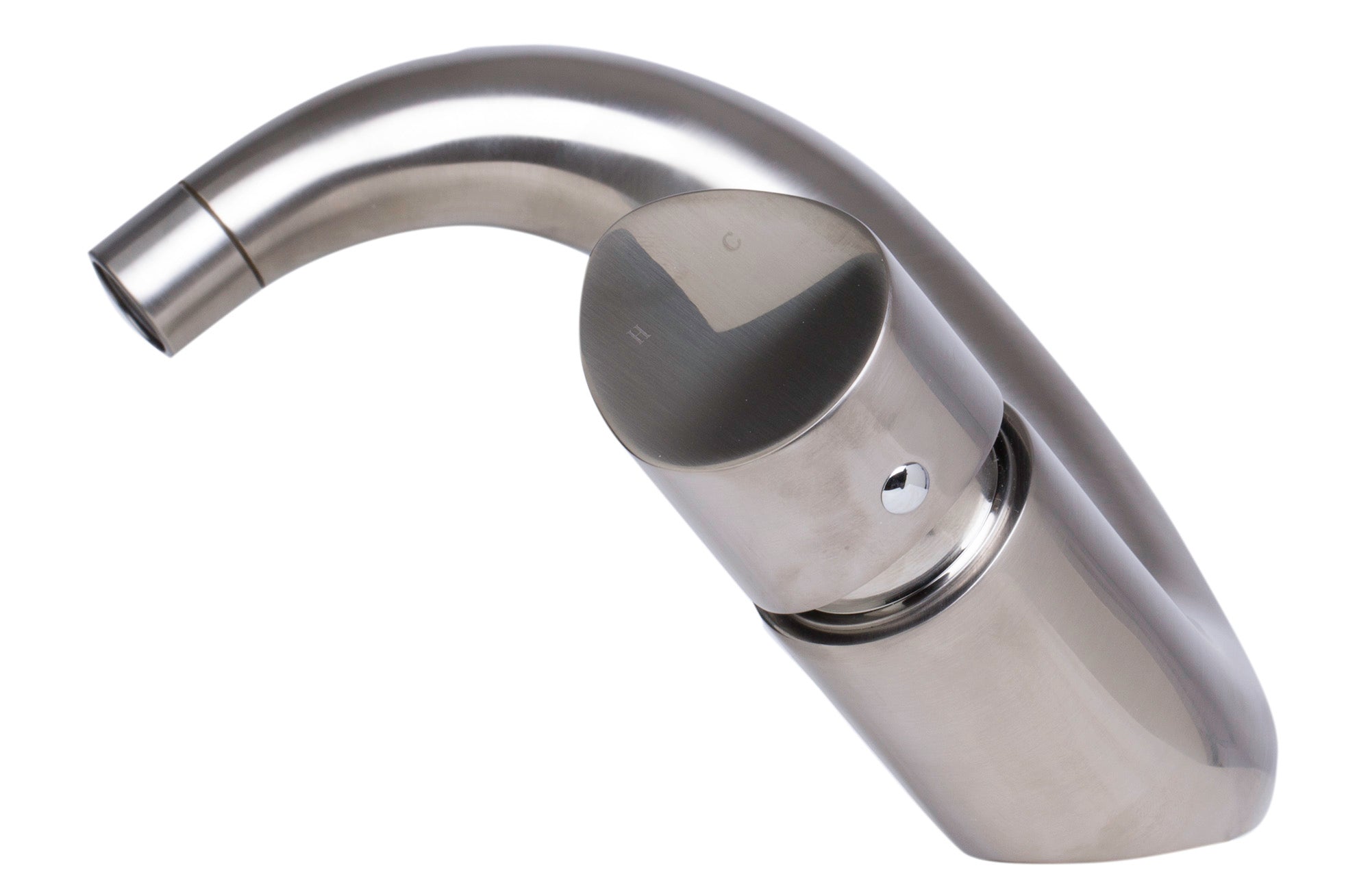 Alternate Image for ALFI Wave Brushed Nickel Single Lever Bathroom Faucet, AB1572-BN