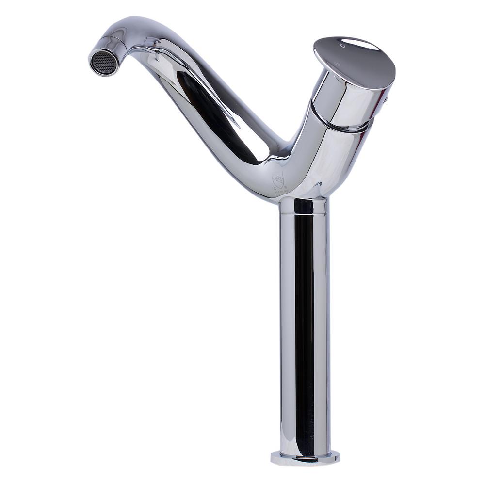 Alternate Image for ALFI Tall Wave Polished Chrome Single Lever Bathroom Faucet, AB1570-PC