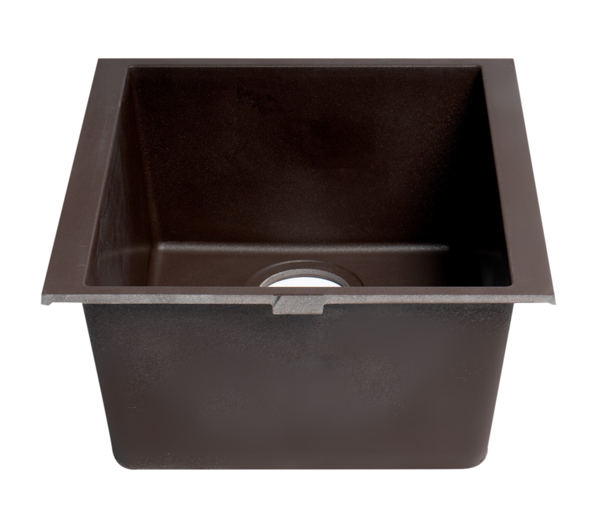 Alternate Image for ALFI brand AB1720UM-C Chocolate 17" Undermount Rectangular Granite Composite Kitchen Prep Sink