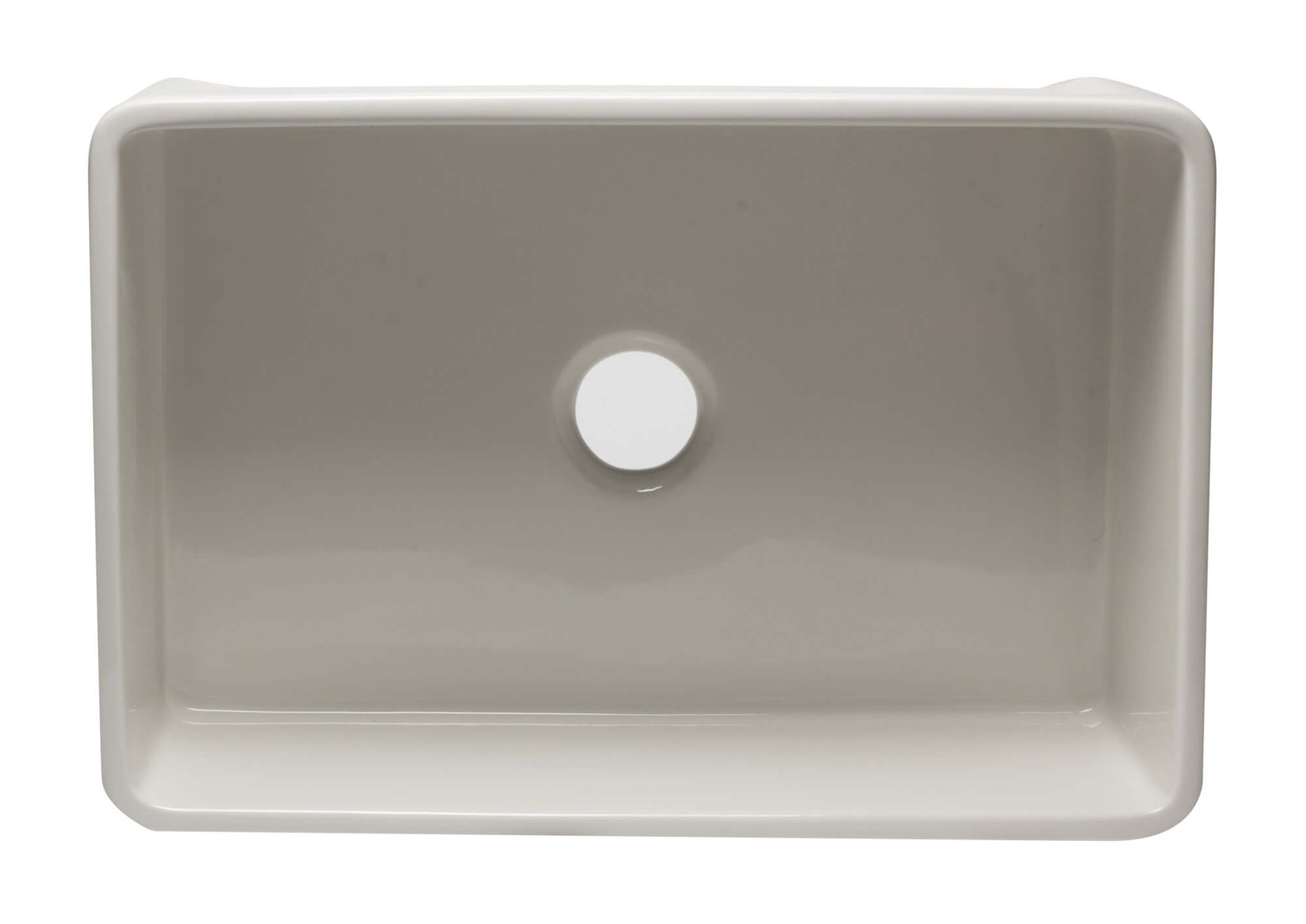 Alternate Image for ALFI 30" Single Bowl Fireclay Farmhouse Apron Sink, Biscuit, AB3020SB-B
