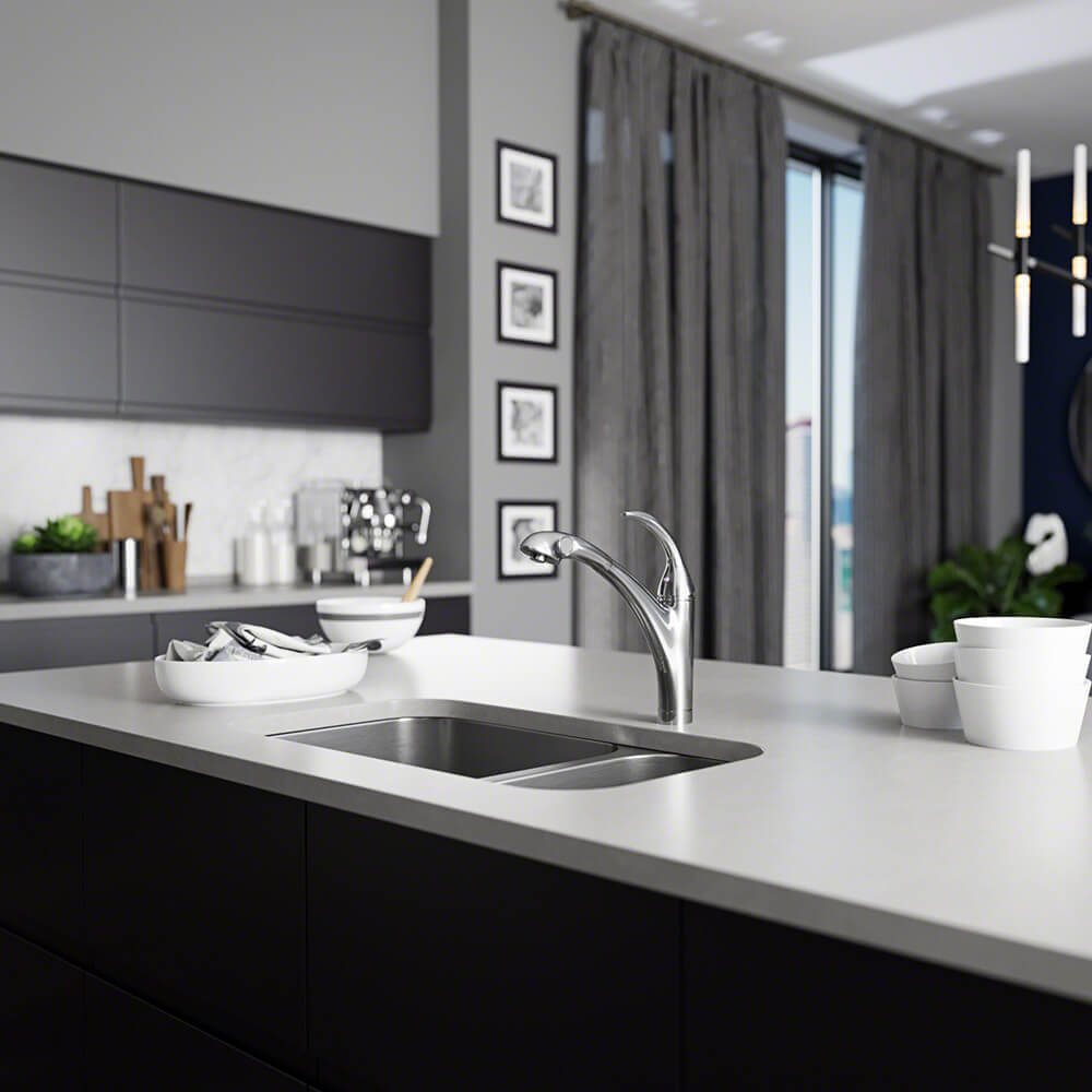 Alternate Image for Rene 32" Stainless Steel Kitchen Sink, 70/30 Double Bowl, 16 Gauge, R1-1024BL-16