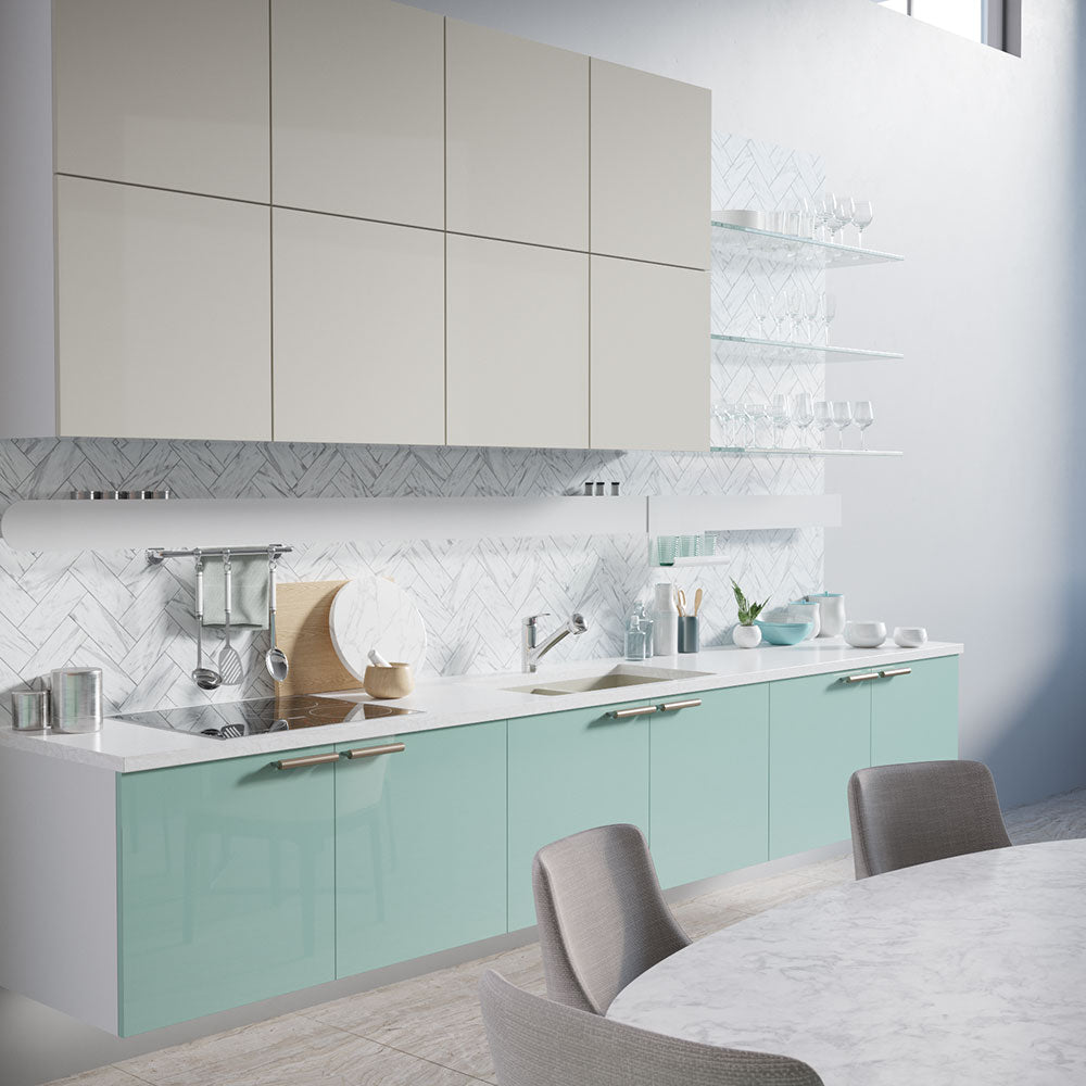 Alternate Image for Rene 33" Composite Granite Kitchen Sink, 50/50 Double Bowl, Concrete, R3-1002-CON-ST-CGS