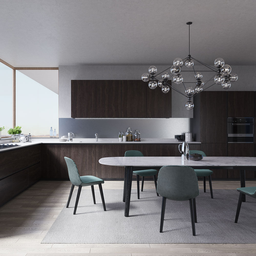 Alternate Image for Rene 33" Composite Granite Kitchen Sink, 50/50 Double Bowl, Pewter, R3-1002-PWT-ST-CGF