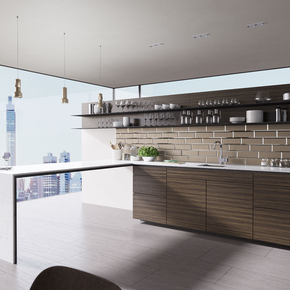 Alternate Image for Rene 18" Composite Granite Kitchen Sink, Umber, R3-1003-UMB-ST-CGS