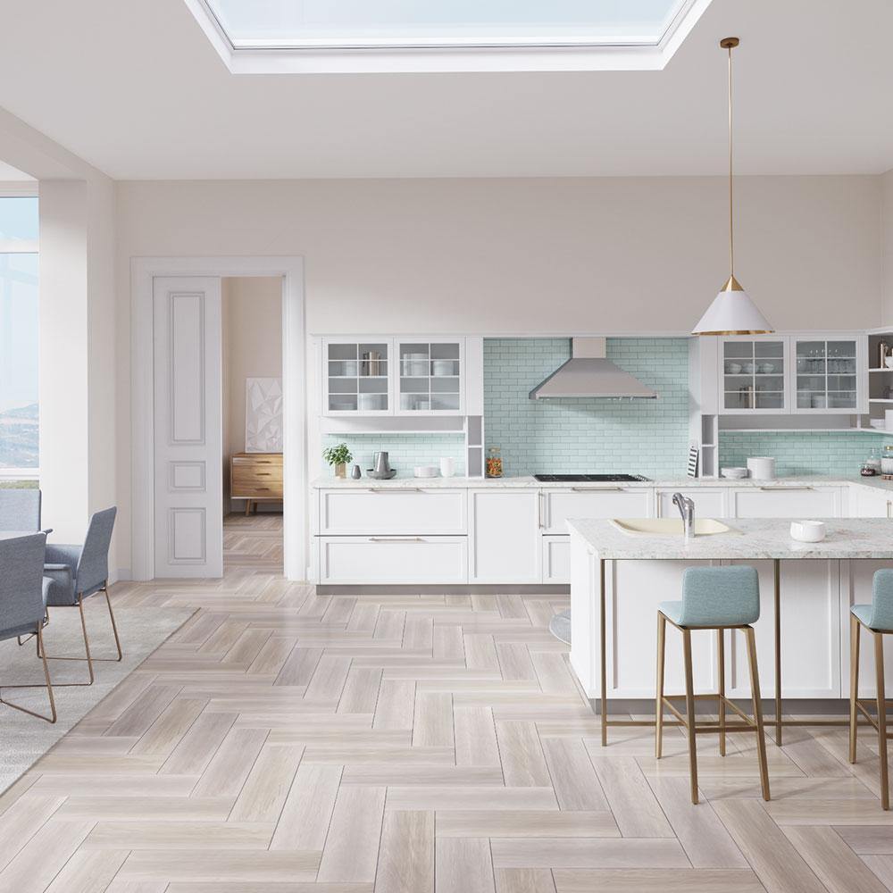 Alternate Image for Rene 25" Composite Granite Kitchen Sink, Ecru, R3-2005-ECR-ST-CGF