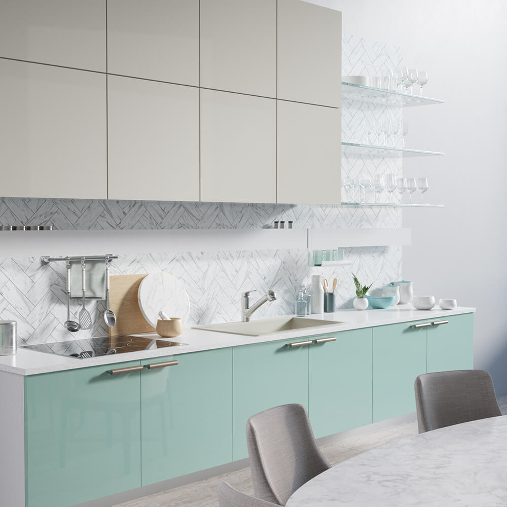 Alternate Image for Rene 33" Composite Granite Kitchen Sink, Concrete, R3-2006-CON-ST-CGF