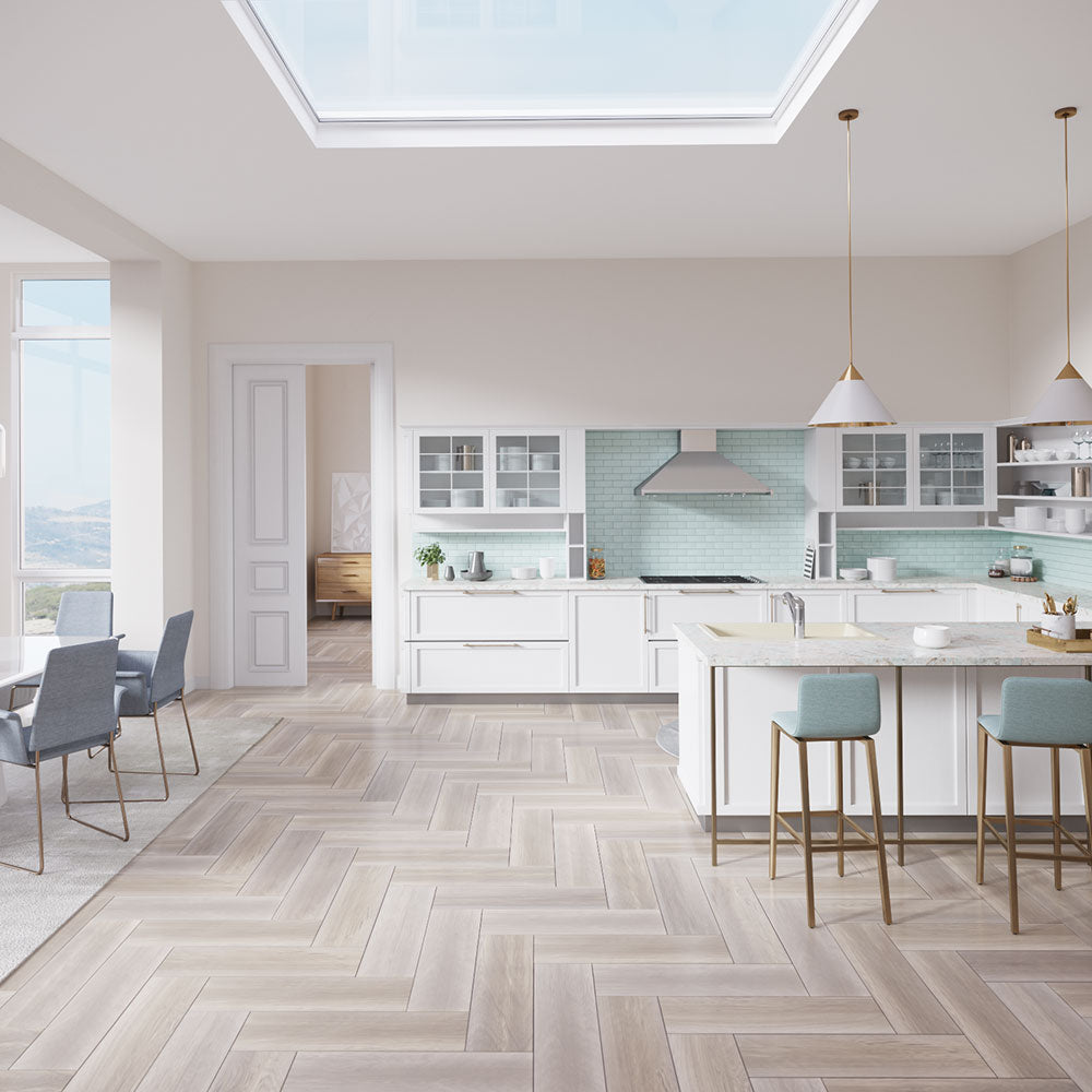 Alternate Image for Rene 33" Composite Granite Kitchen Sink, Ecru, R3-2006-ECR-ST-CGS