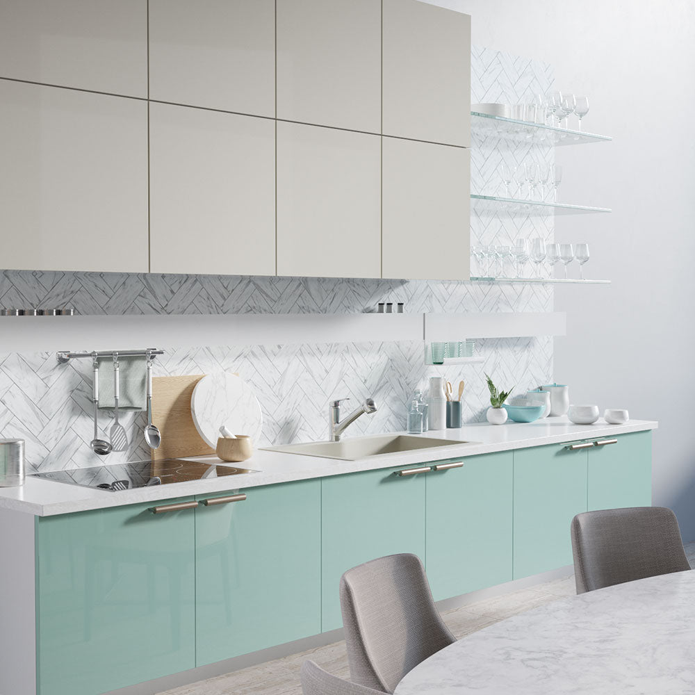 Alternate Image for Rene 33" Composite Granite Kitchen Sink, 50/50 Double Bowl, Concrete, R3-2007-CON-ST-CGF