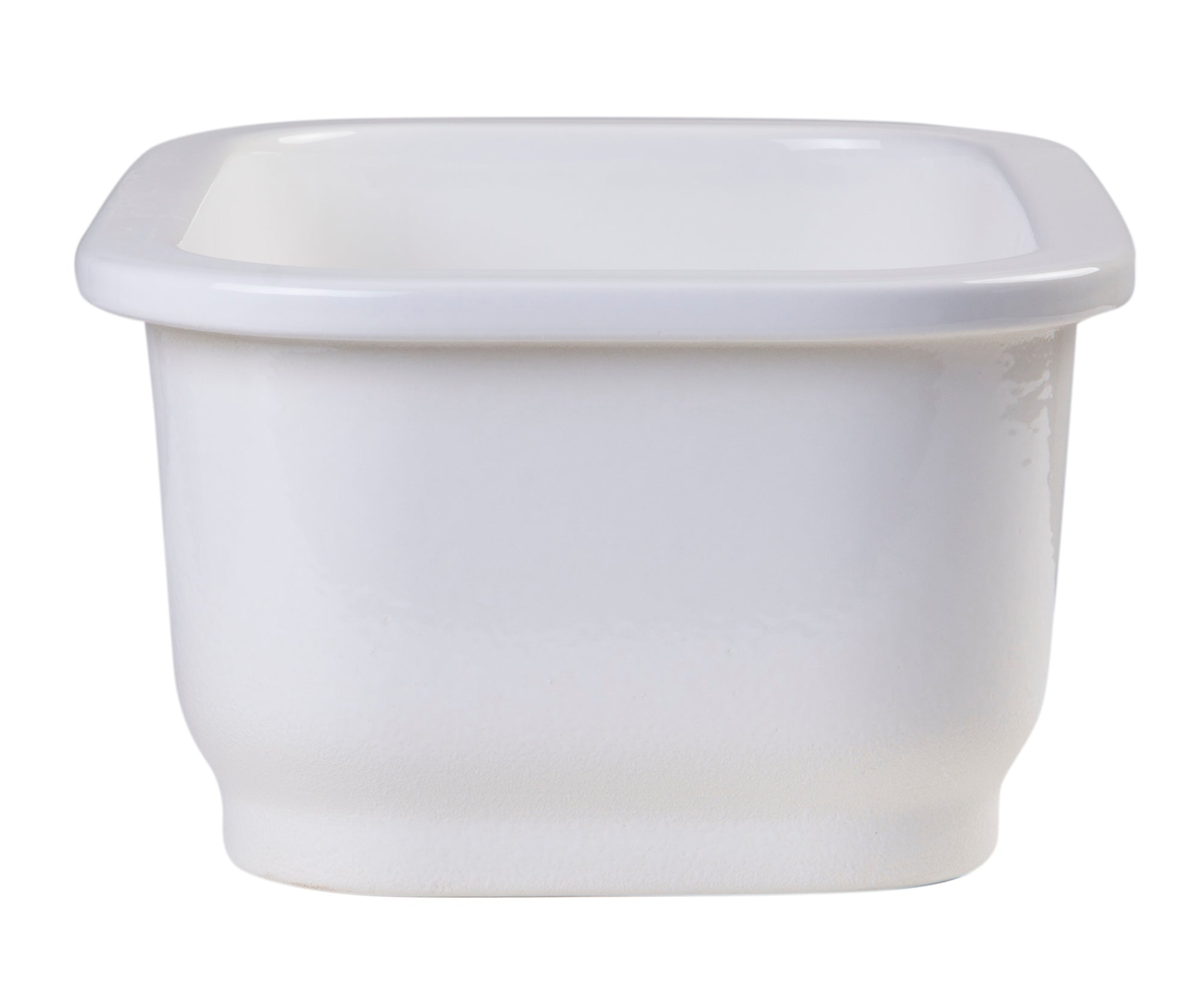 Alternate Image for ALFI brand AB1218 Small Rectangular Fireclay Undermount or Drop In Prep / Bar Sink
