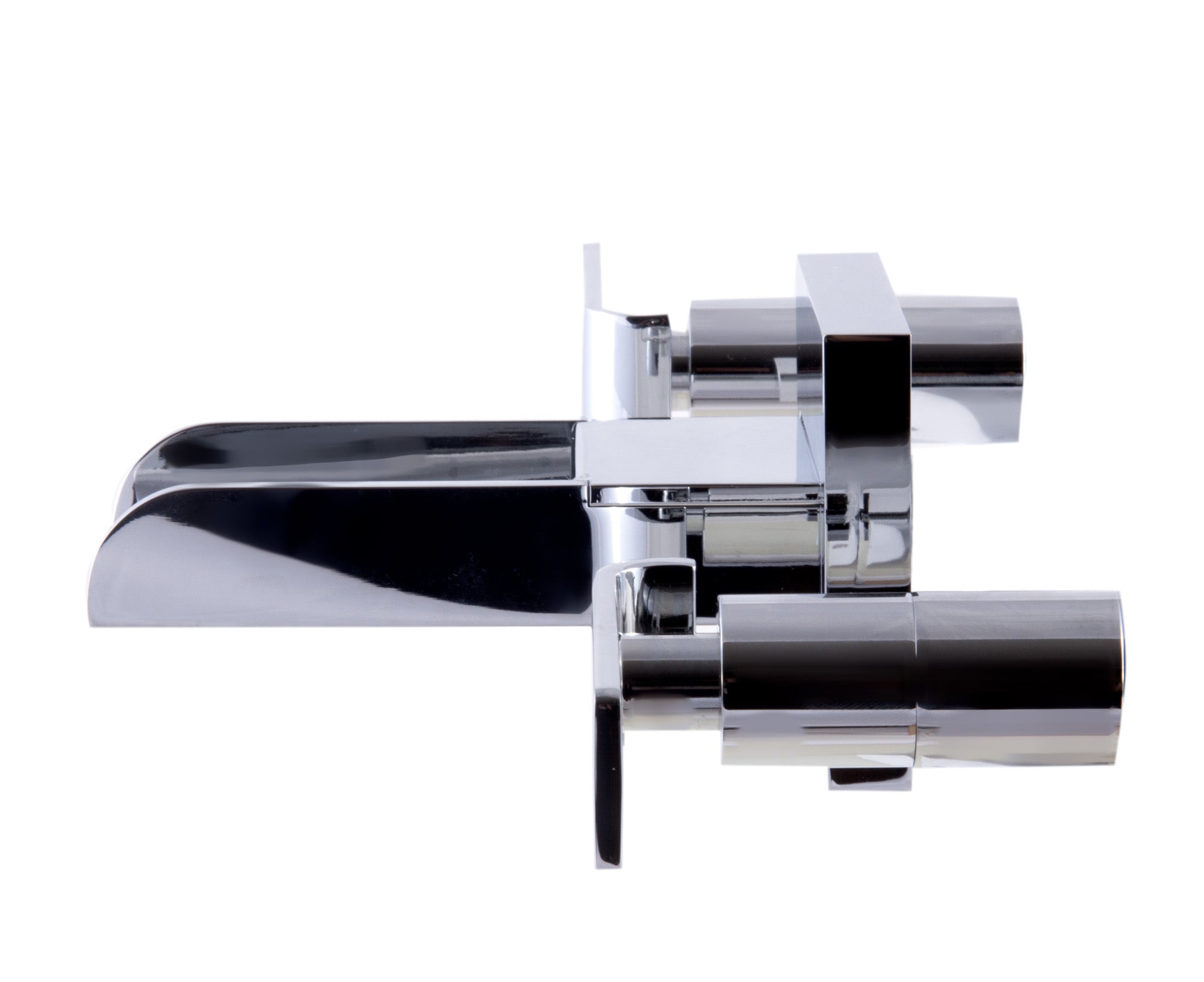Alternate Image for ALFI Polished Chrome Widespread Wall Mounted Modern Waterfall Bathroom Faucet, AB1796-PC