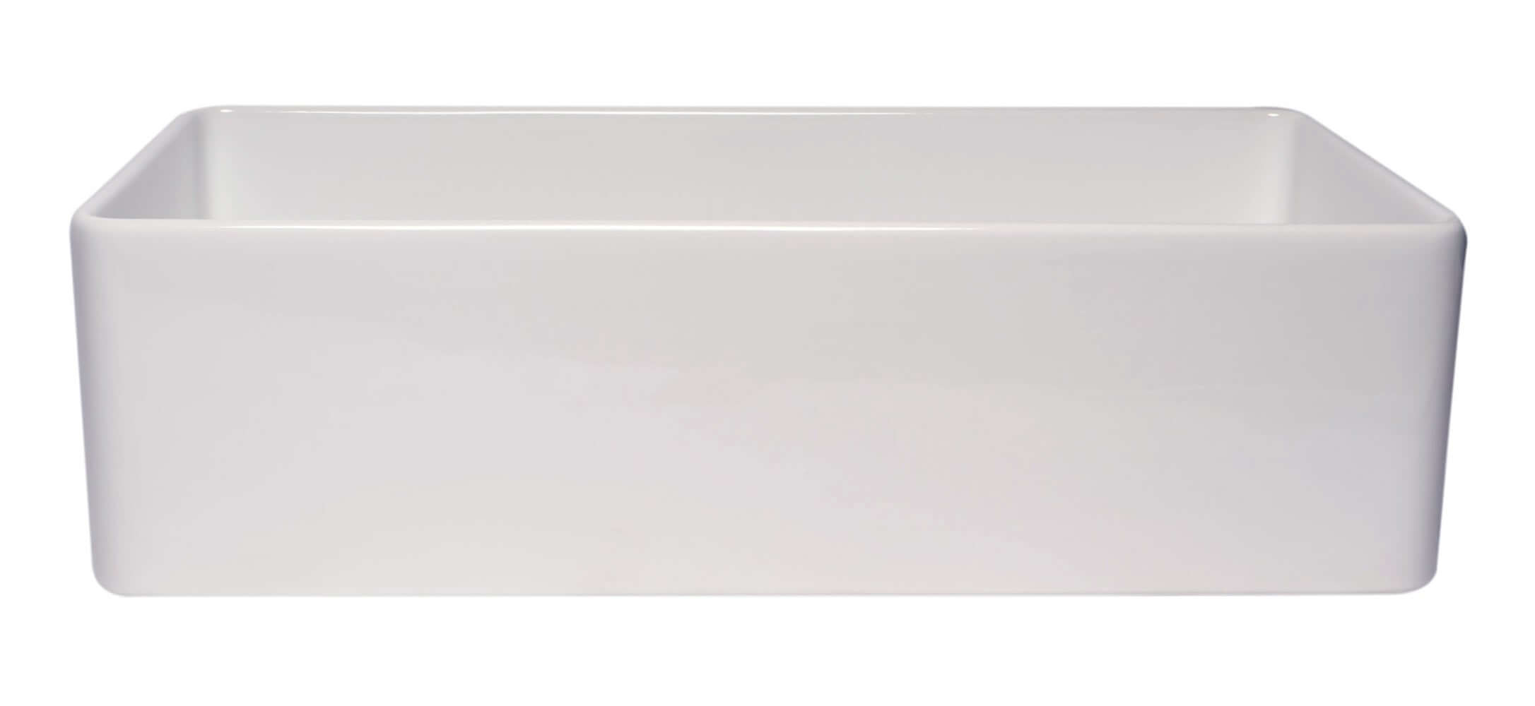 Alternate Image for ALFI brand 36" Fireclay Farmhouse Sink, White, ABF3618-W