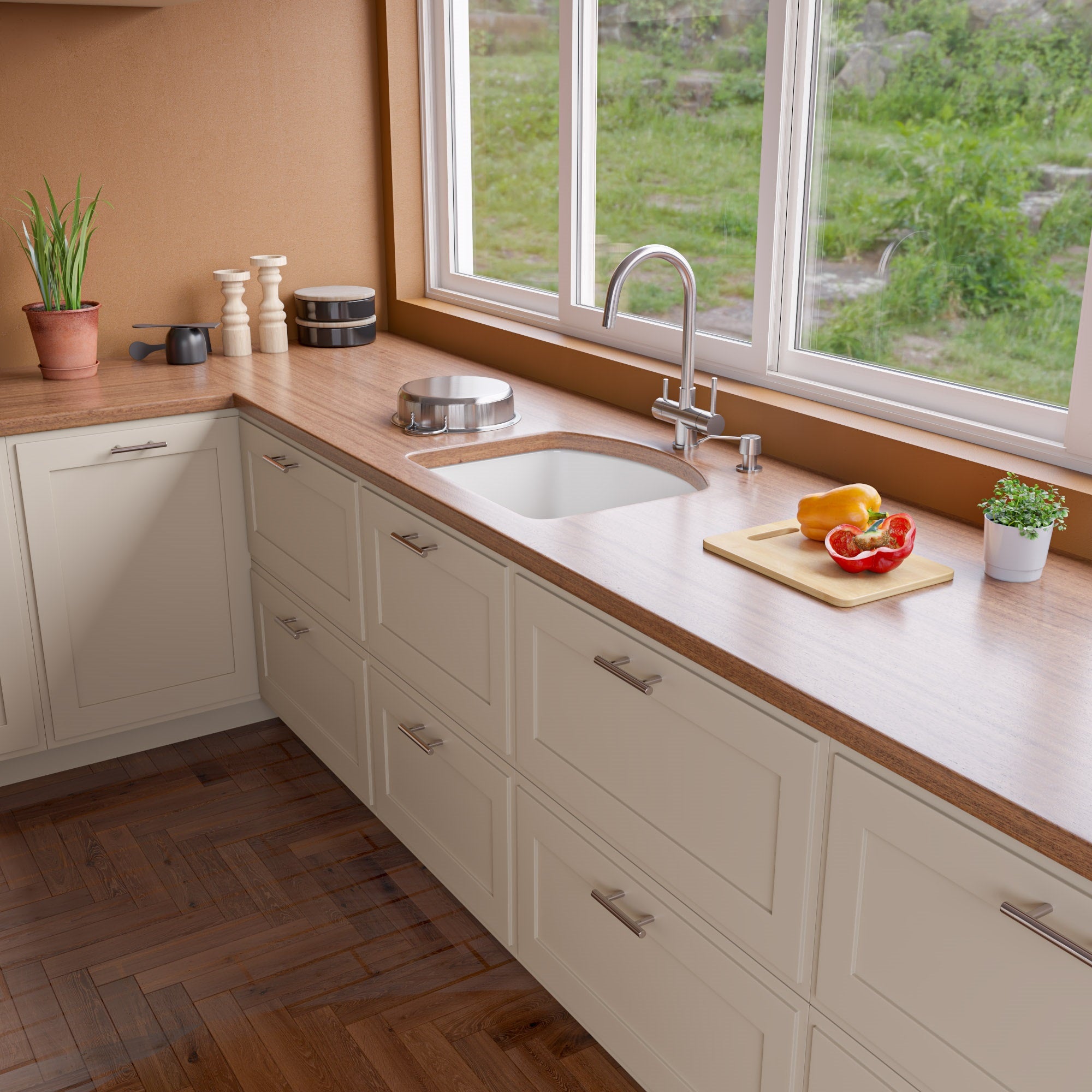 Alternate Image for ALFI brand AB5004-BSS Solid Brushed Stainless Steel Modern Soap Dispenser
