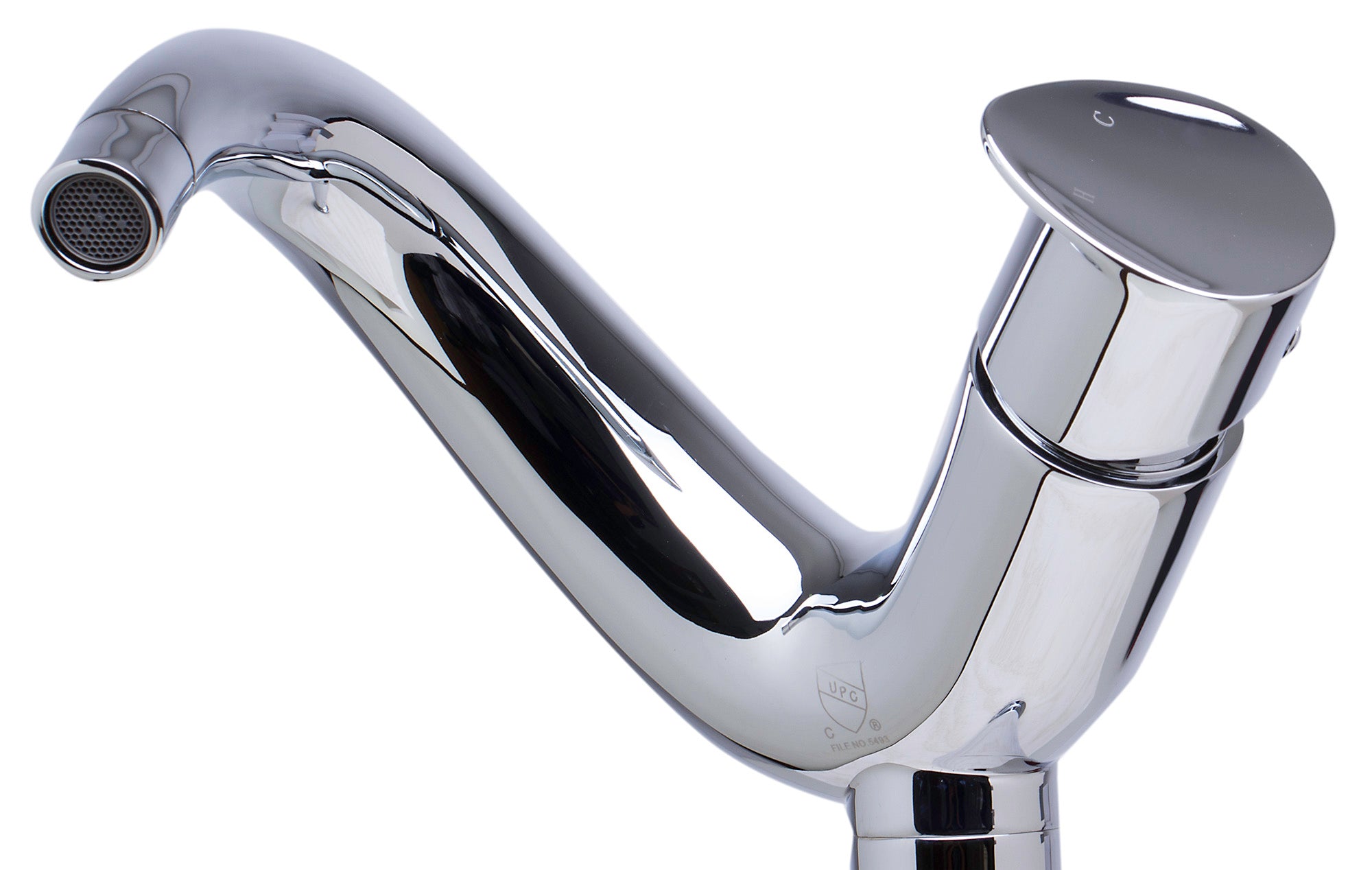 Alternate Image for ALFI Tall Wave Polished Chrome Single Lever Bathroom Faucet, AB1570-PC
