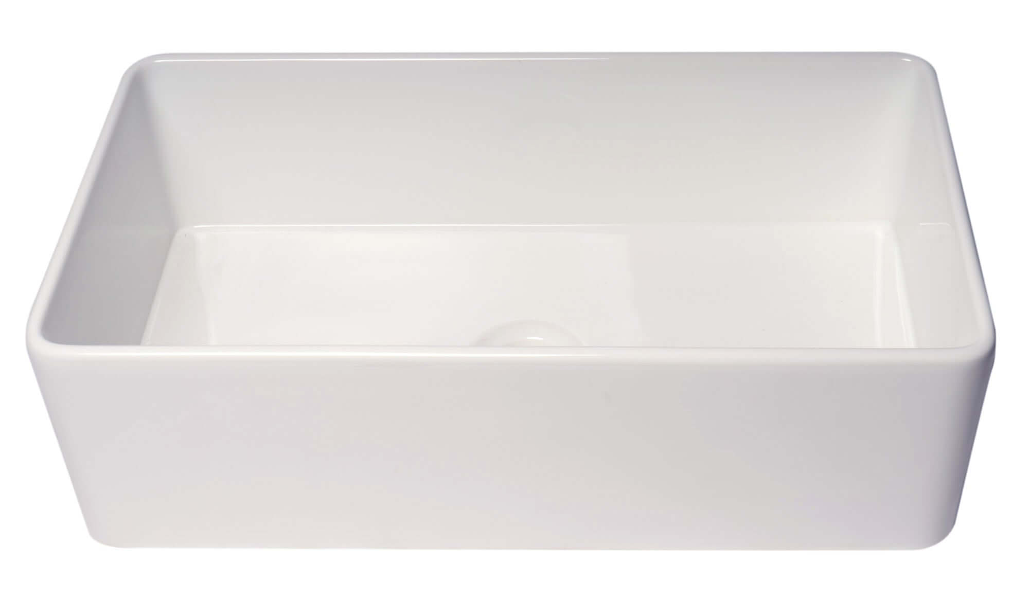 Alternate Image for ALFI brand 33" Fireclay Farmhouse Sink, White, ABF3318S-W
