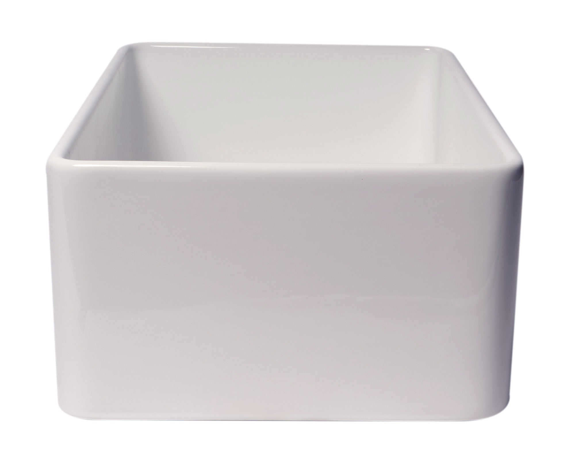 Alternate Image for ALFI brand 30" Fireclay Farmhouse Sink, White, ABF3018-W