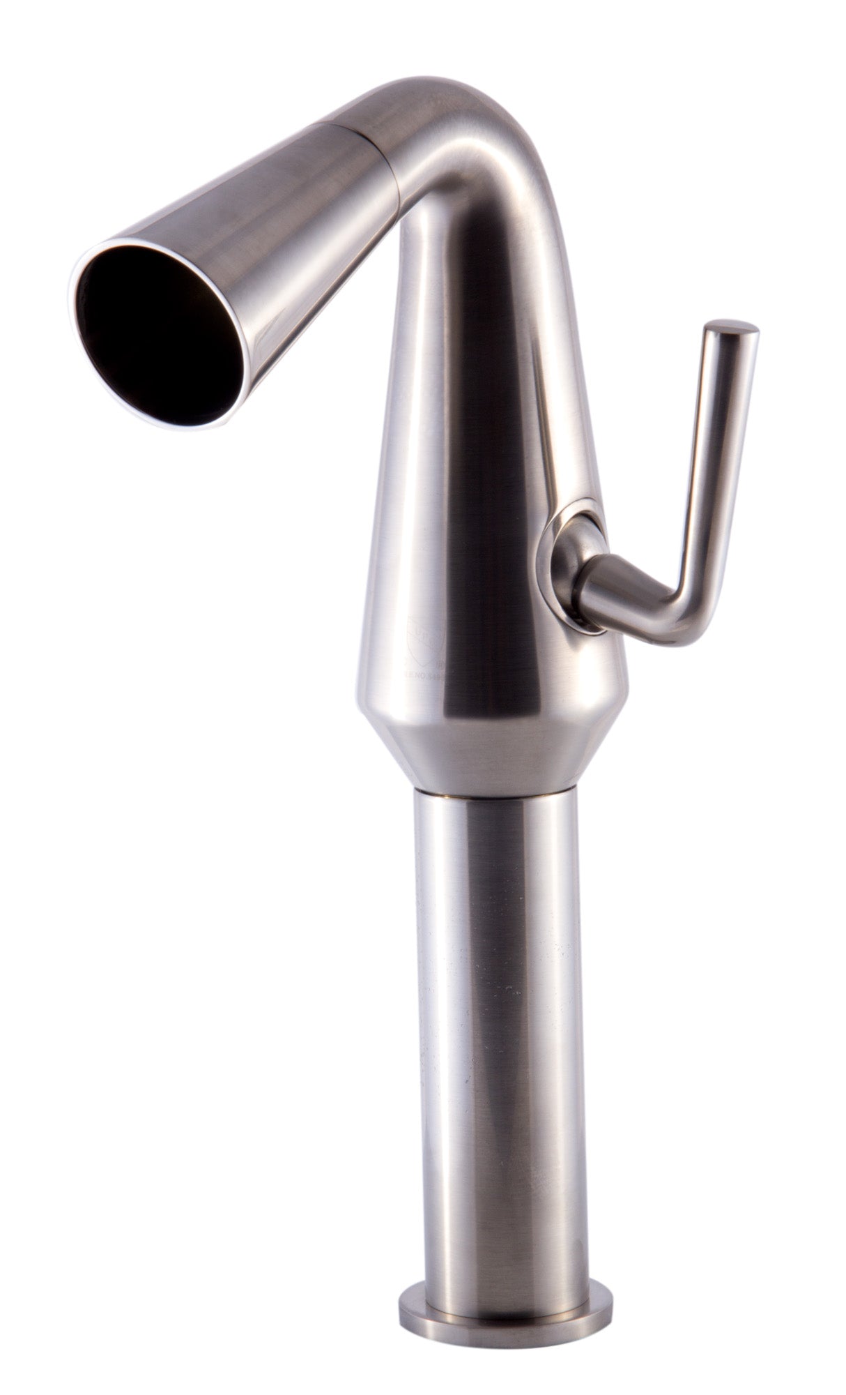 Alternate Image for ALFI Brushed Nickel Single Hole Tall Cone Waterfall Bathroom Faucet, AB1792-BN