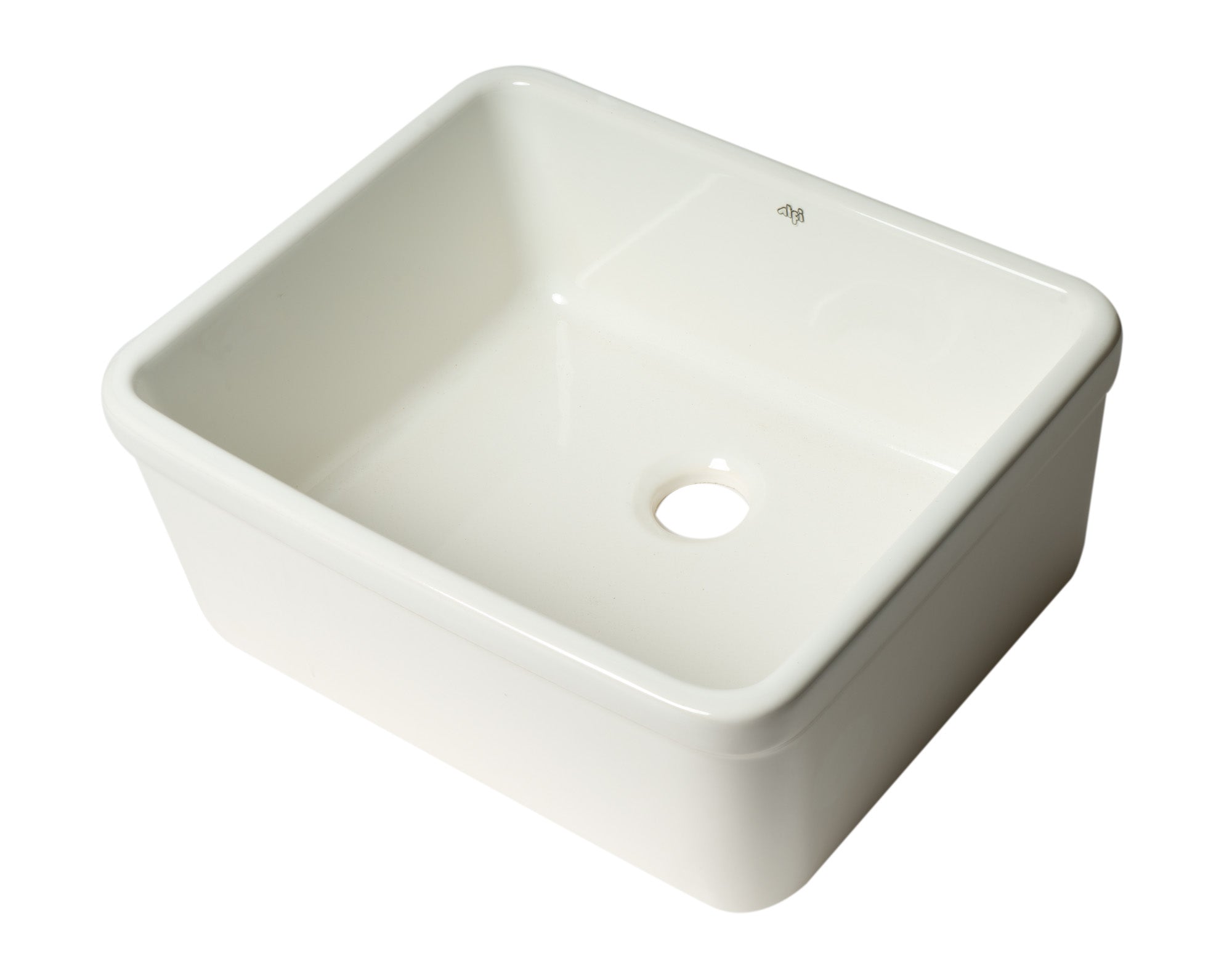 Alternate Image for ALFI brand 20" Single Bowl Apron Fireclay Farmhouse Kitchen Sink, White, AB507