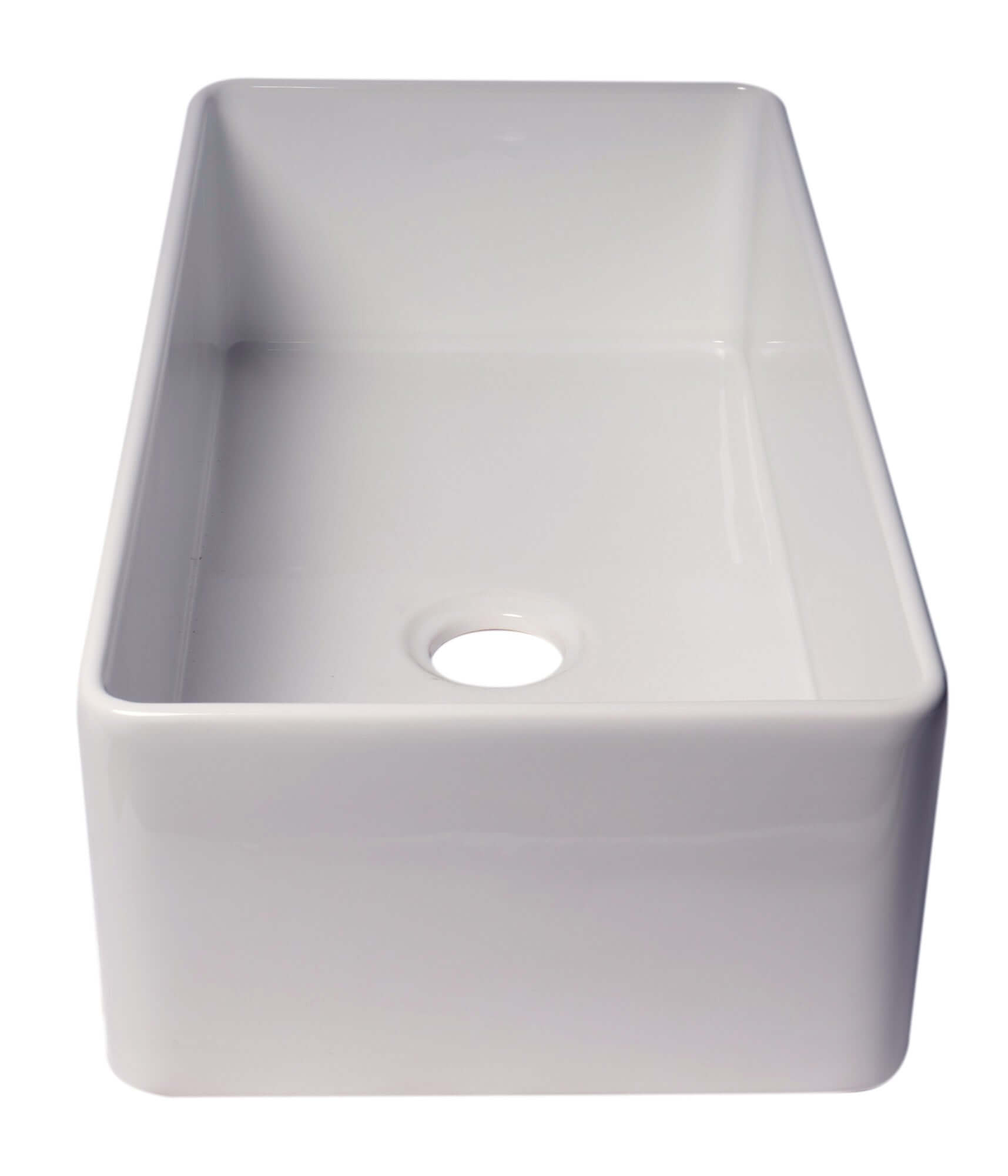 Alternate Image for ALFI brand 36" Fireclay Farmhouse Sink, White, ABF3618-W