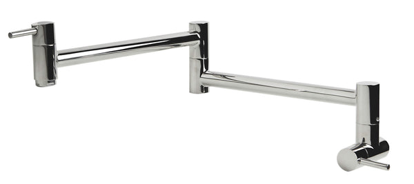 ALFI Polished Stainless Steel Retractable Pot Filler Faucet