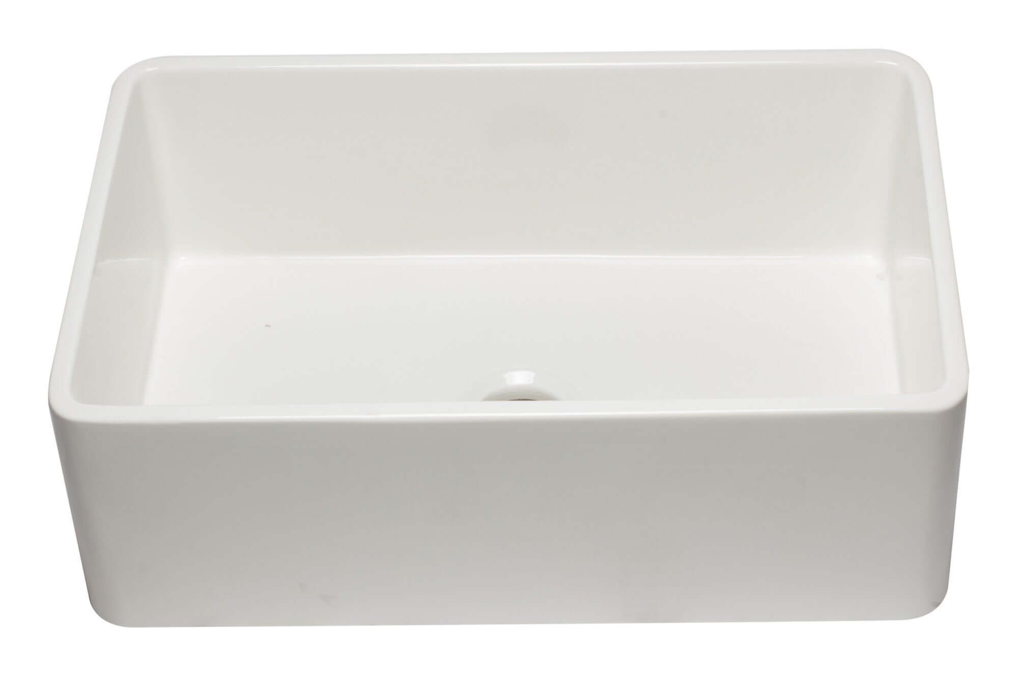 Alternate Image for ALFI 30" Single Bowl Fireclay Farmhouse Apron Sink, White, AB3020SB-W