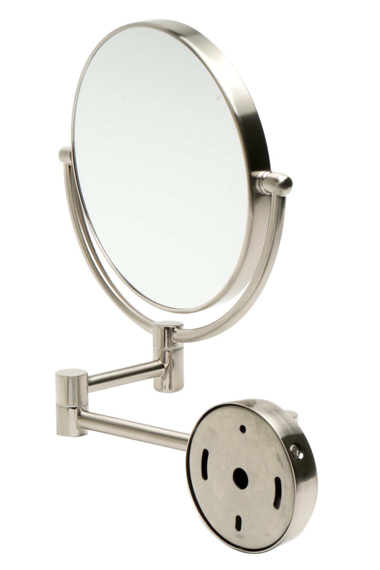 Alternate Image for ALFI brand ABM8WR-BN 8" Round Wall Mounted 5x Magnify Cosmetic Mirror