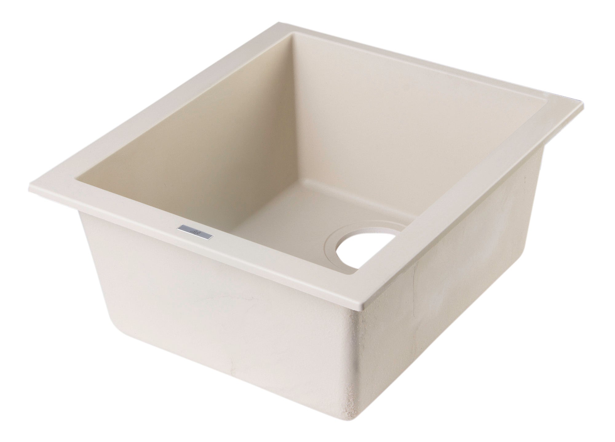 Alternate Image for ALFI Biscuit 17" Undermount Rectangular Granite Composite Kitchen Prep Sink, AB1720UM-B