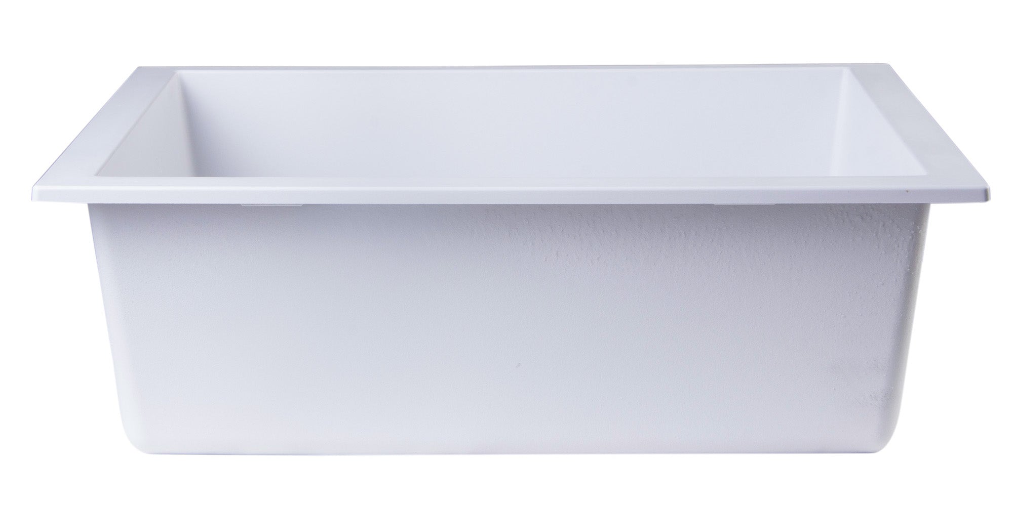 Alternate Image for ALFI White 24" Undermount Single Bowl Granite Composite Kitchen Sink, AB2420UM-W