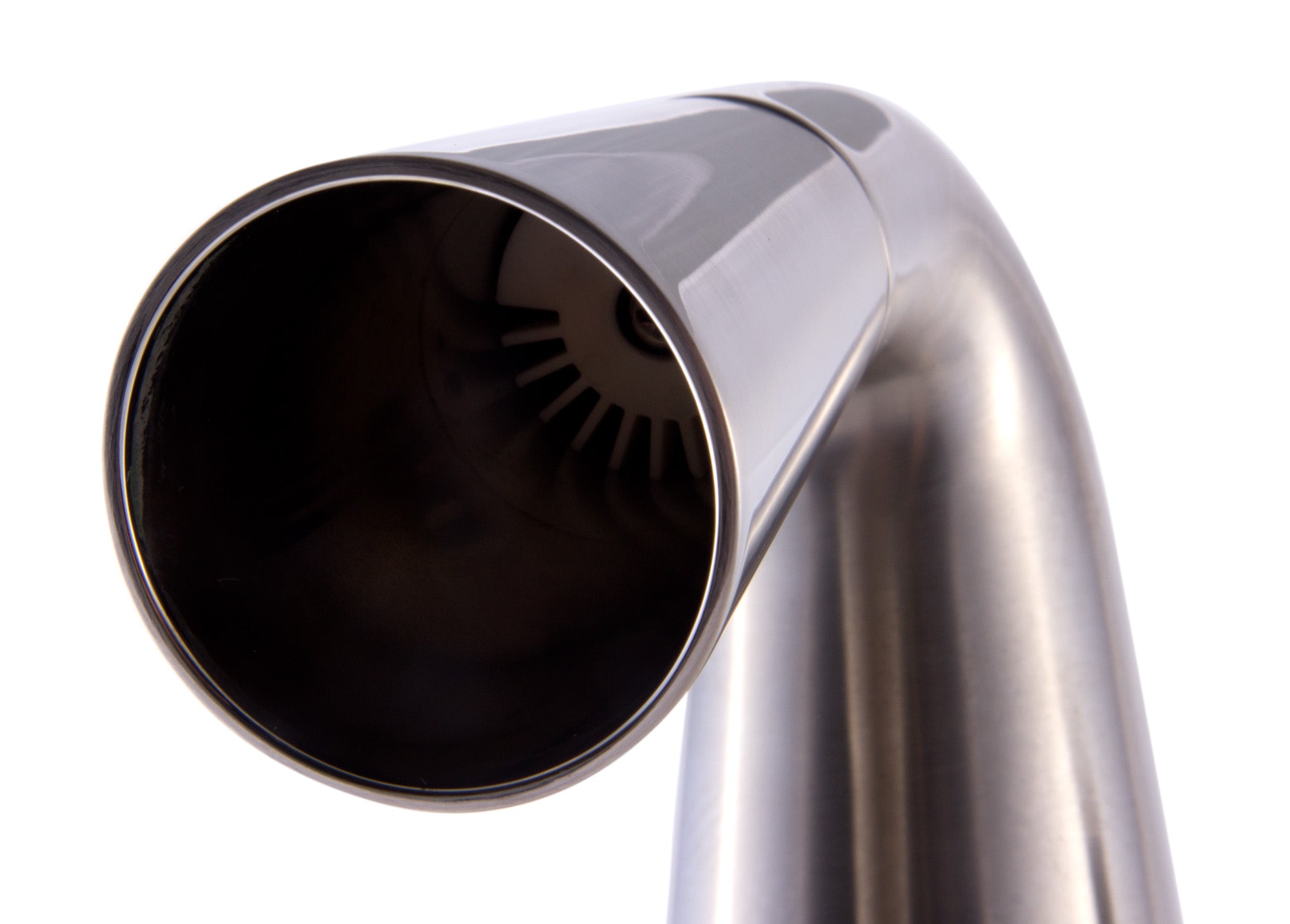 Alternate Image for ALFI Brushed Nickel Single Hole Tall Cone Waterfall Bathroom Faucet, AB1792-BN