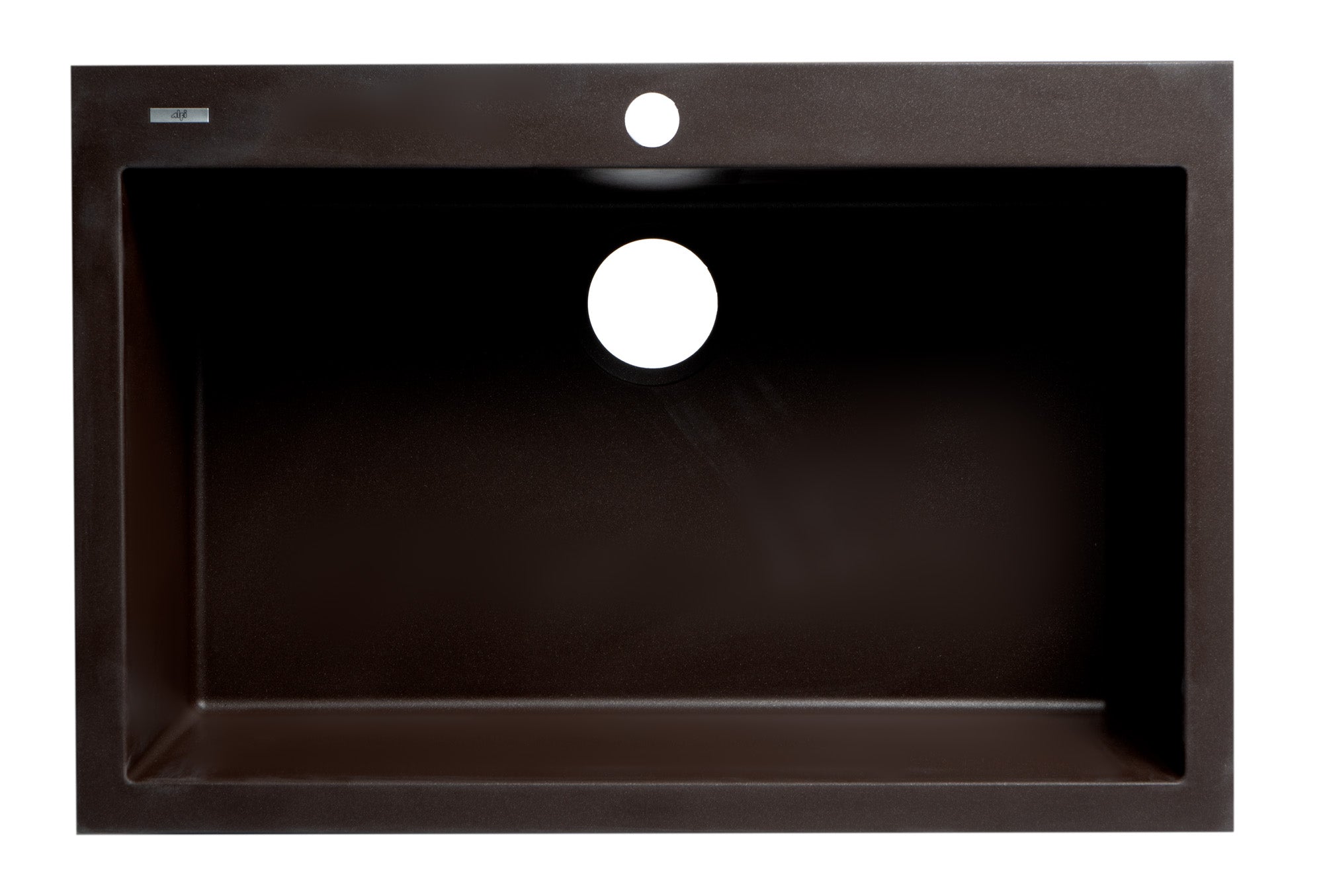 Alternate Image for ALFI brand AB3020DI-C Chocolate 30" Drop-In Single Bowl Granite Composite Kitchen Sink