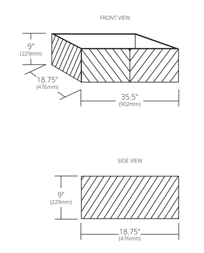 Alternate Image for Native Trails 36" Wall Mount Floating Vanity Base in Chardonnay, Reclaimed Oak Wood, Vintner's Collection, VNW191