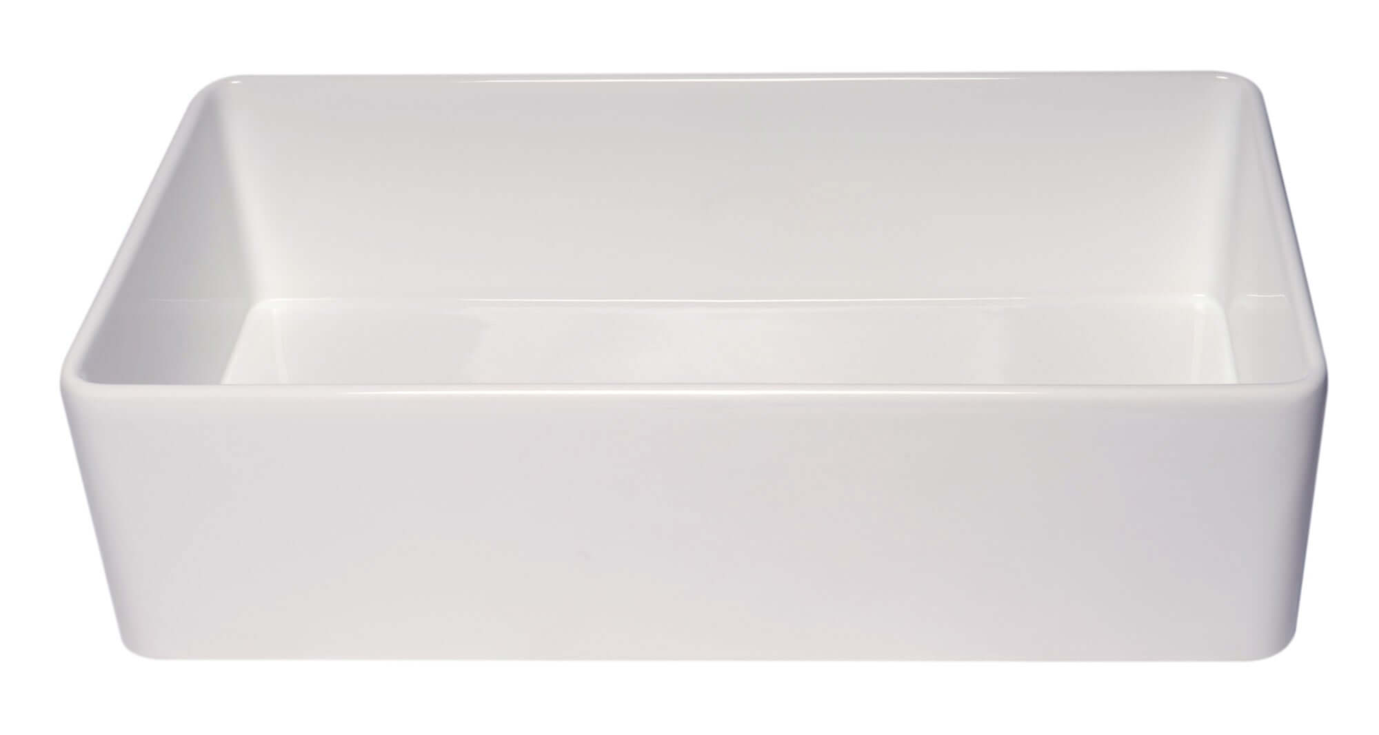 Alternate Image for ALFI brand 36" Fireclay Farmhouse Sink, White, ABF3618-W