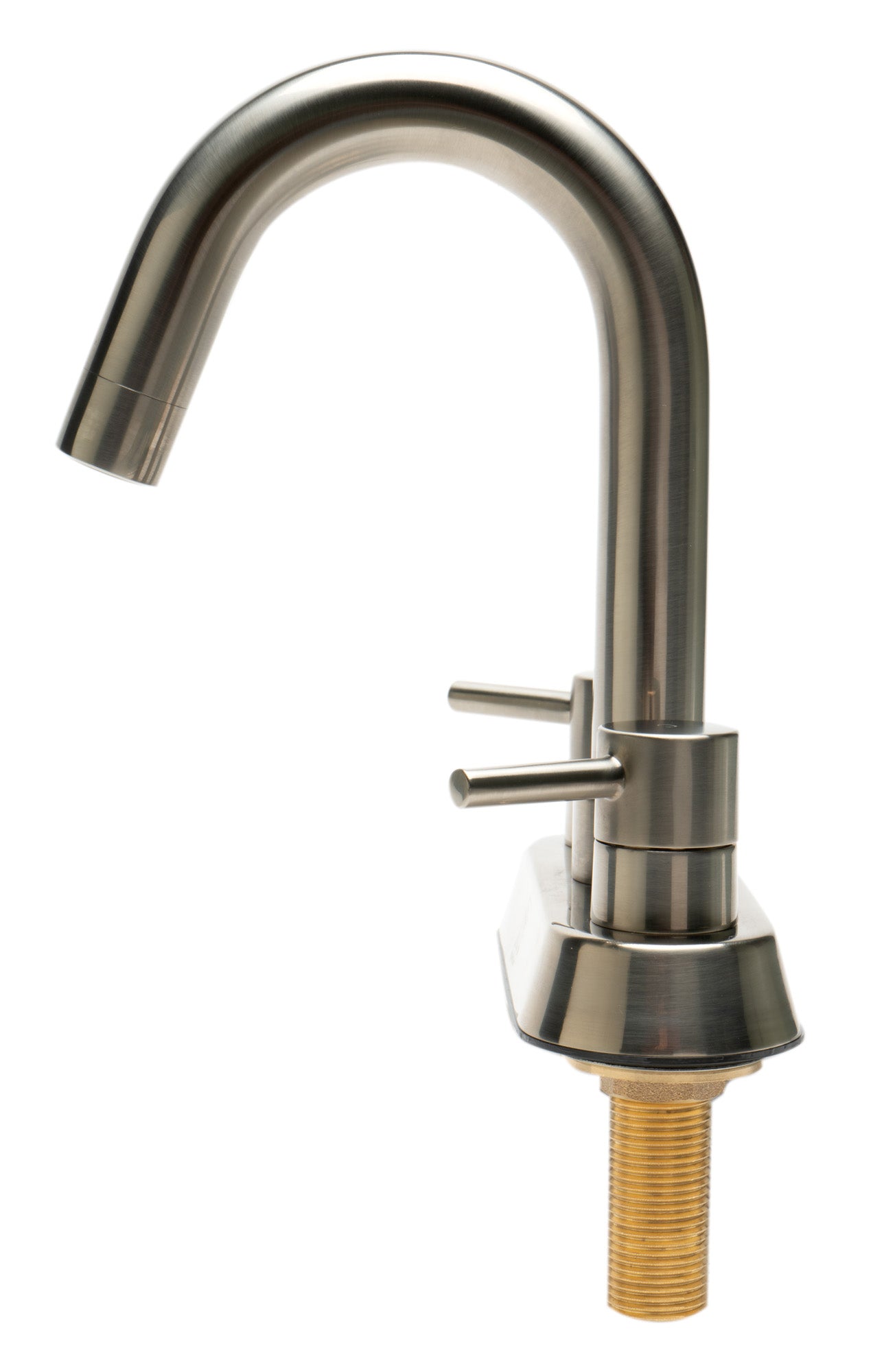 Alternate Image for ALFI brand AB1400-BN Brushed Nickel Two-Handle 4'' Centerset Bathroom Faucet