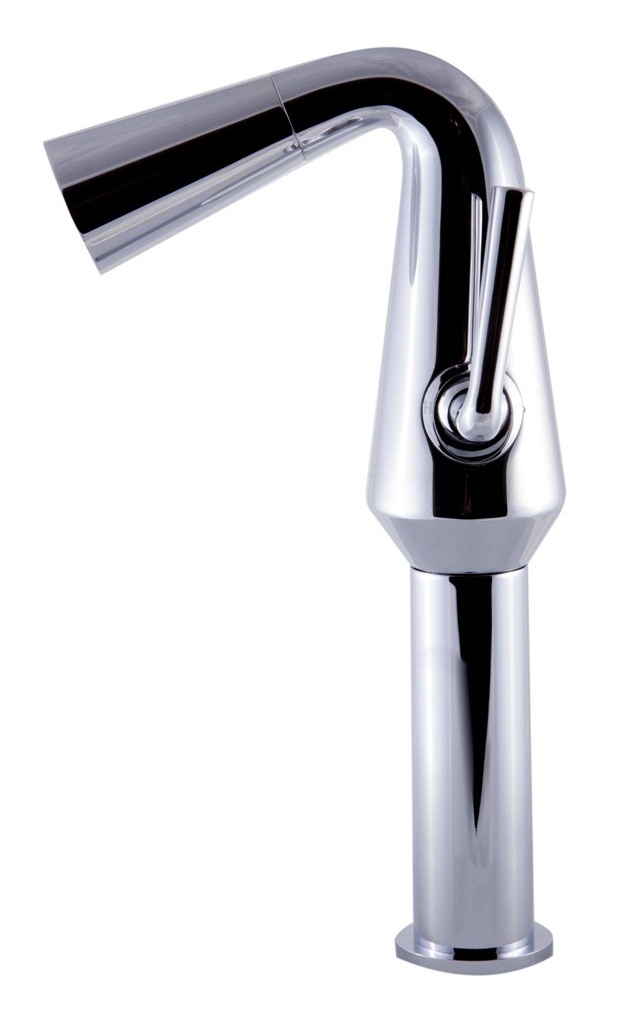 Alternate Image for ALFI Polished Chrome Single Hole Tall Cone Waterfall Bathroom Faucet, AB1792-PC