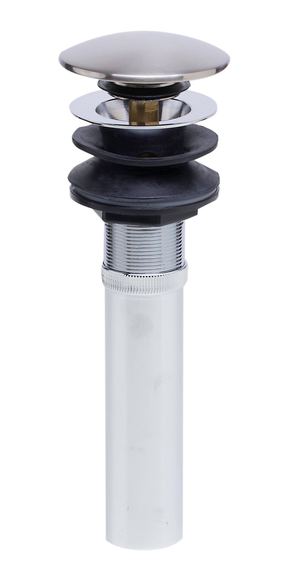 ALFI Brushed Nickel Pop Up Drain for Bathroom Sink with Overflow, AB9056-BN