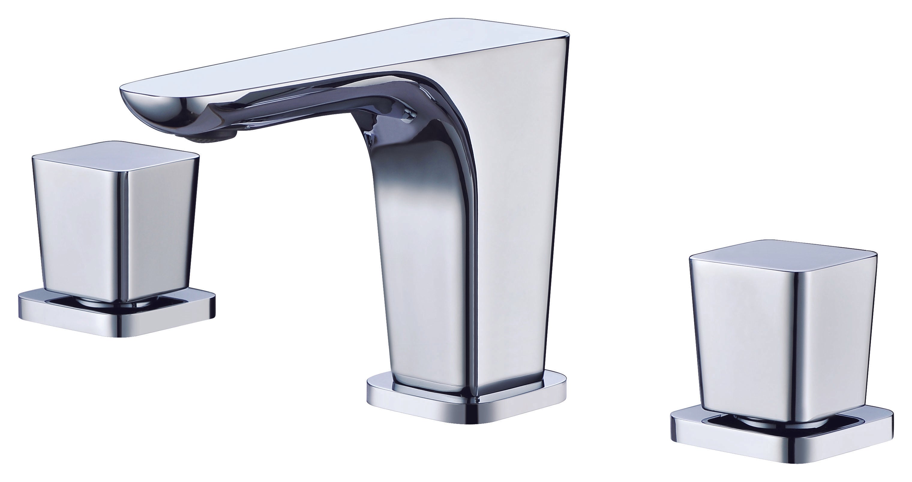 Alternate Image for ALFI Polished Chrome Widespread Modern Bathroom Faucet, AB1782-PC