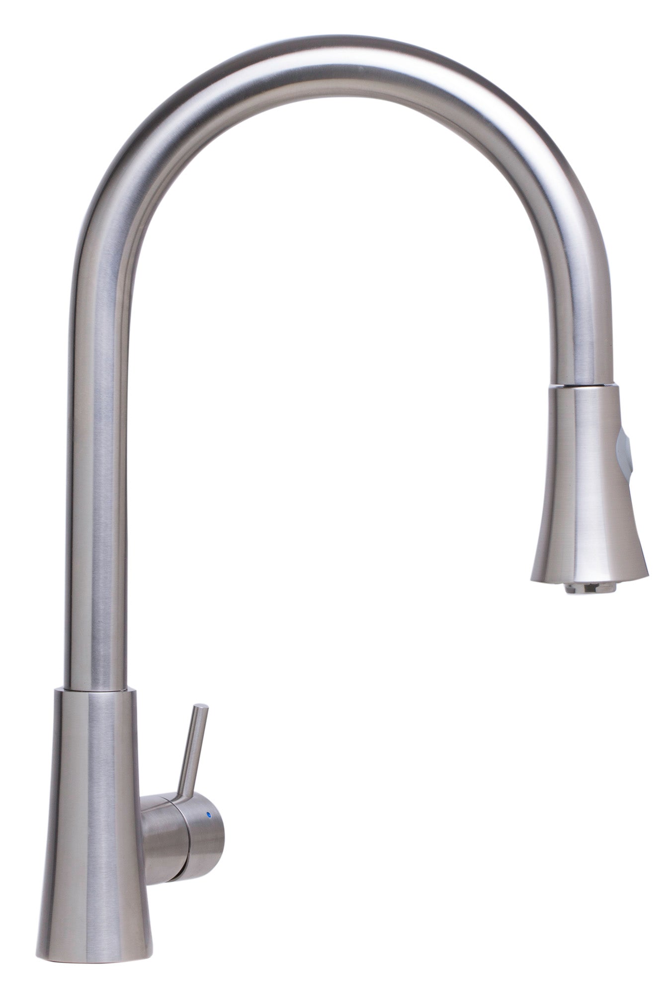 Alternate Image for ALFI Solid Brushed Stainless Steel Pull Down Single Hole Kitchen Faucet, AB2034-BSS