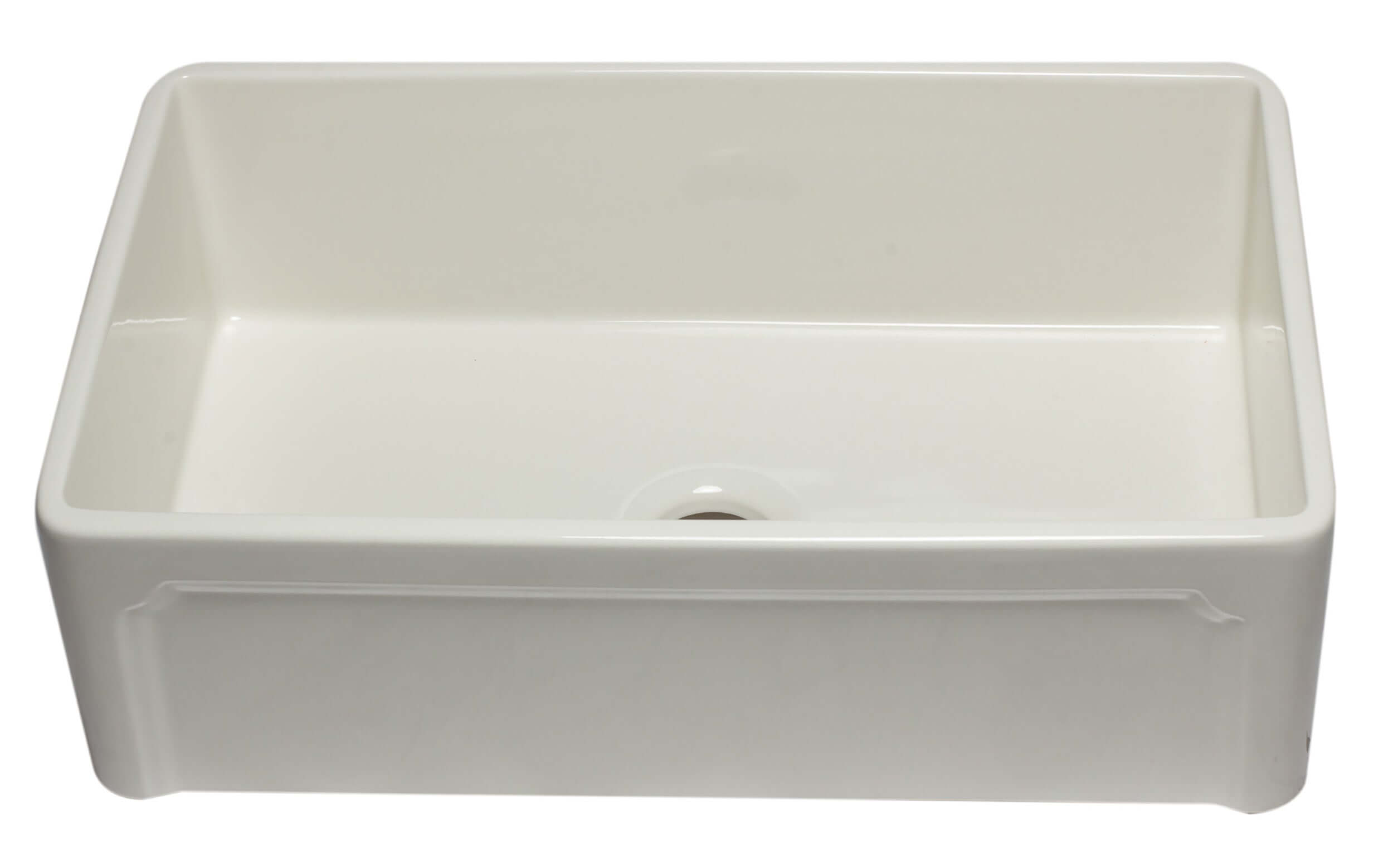 Alternate Image for ALFI 33" Single Bowl Fireclay Farmhouse Apron Sink, Biscuit, AB3320SB-B