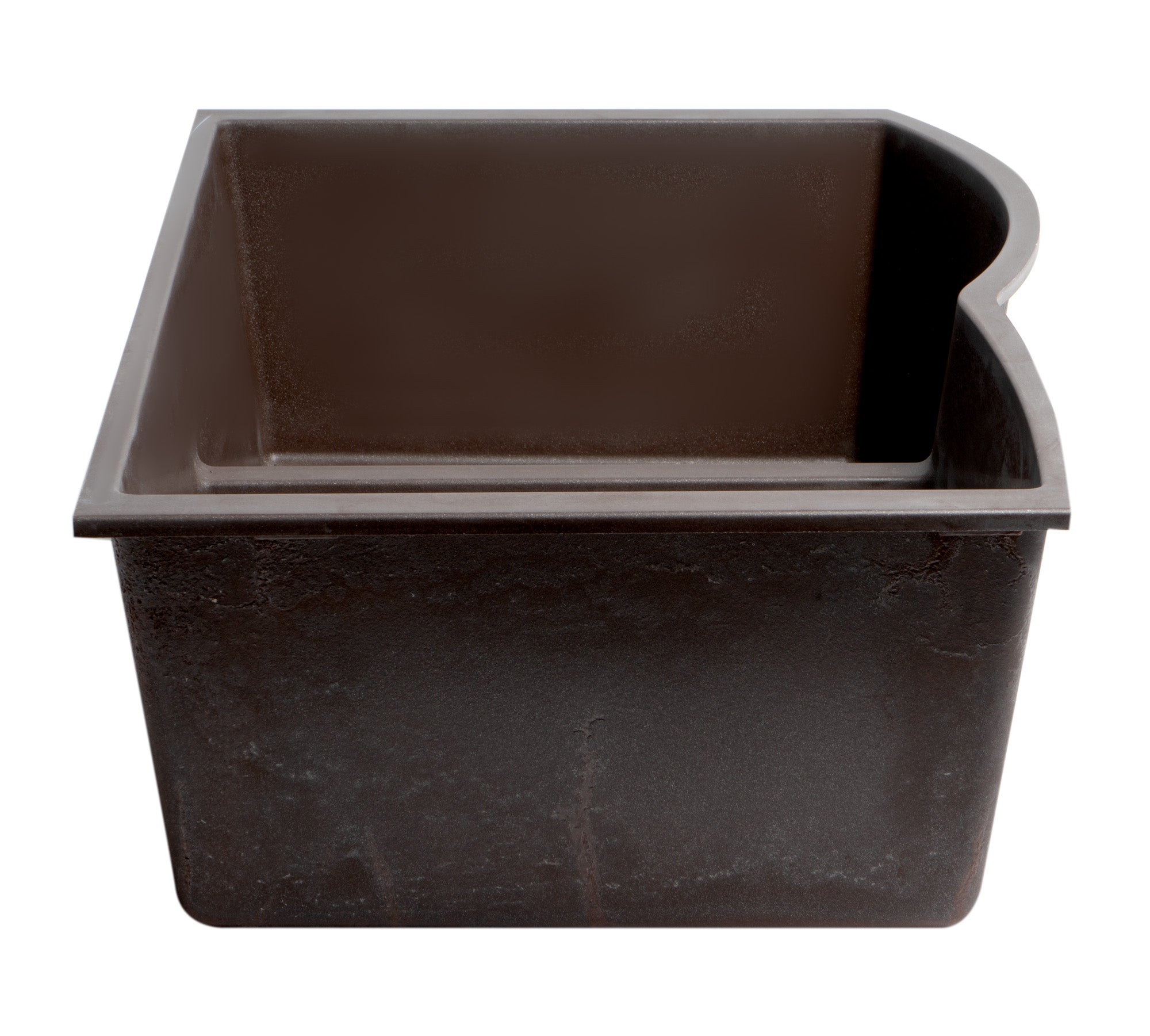 Alternate Image for ALFI brand AB3320UM-C Chocolate 33" Double Bowl Undermount Granite Composite Kitchen Sink